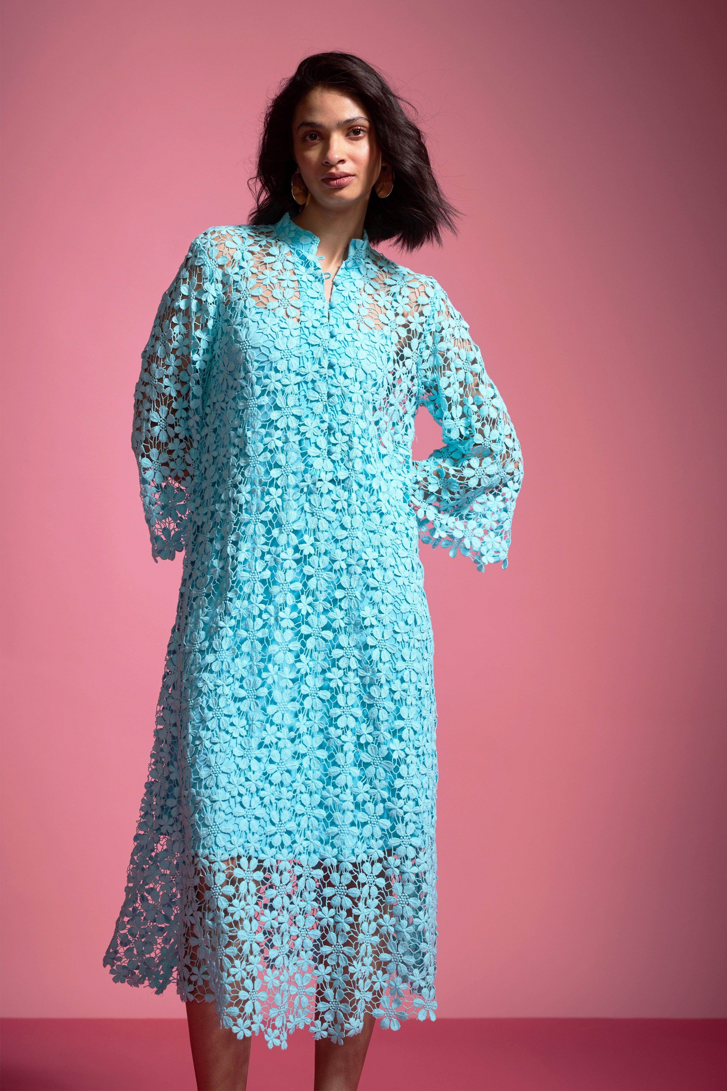 FLORAL LACE MIDI
