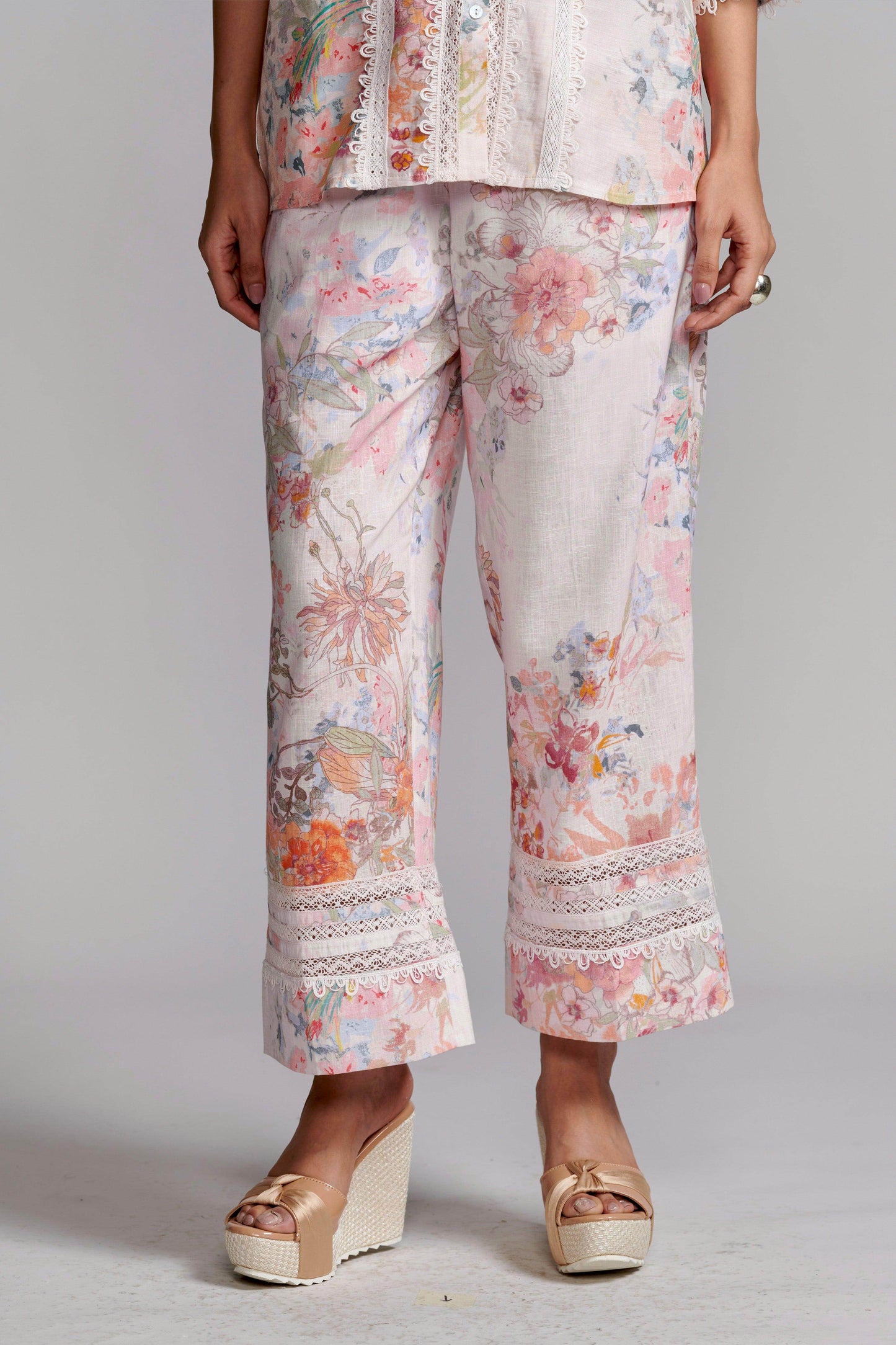 LACE LINEN PRINTED SET - dash and dot