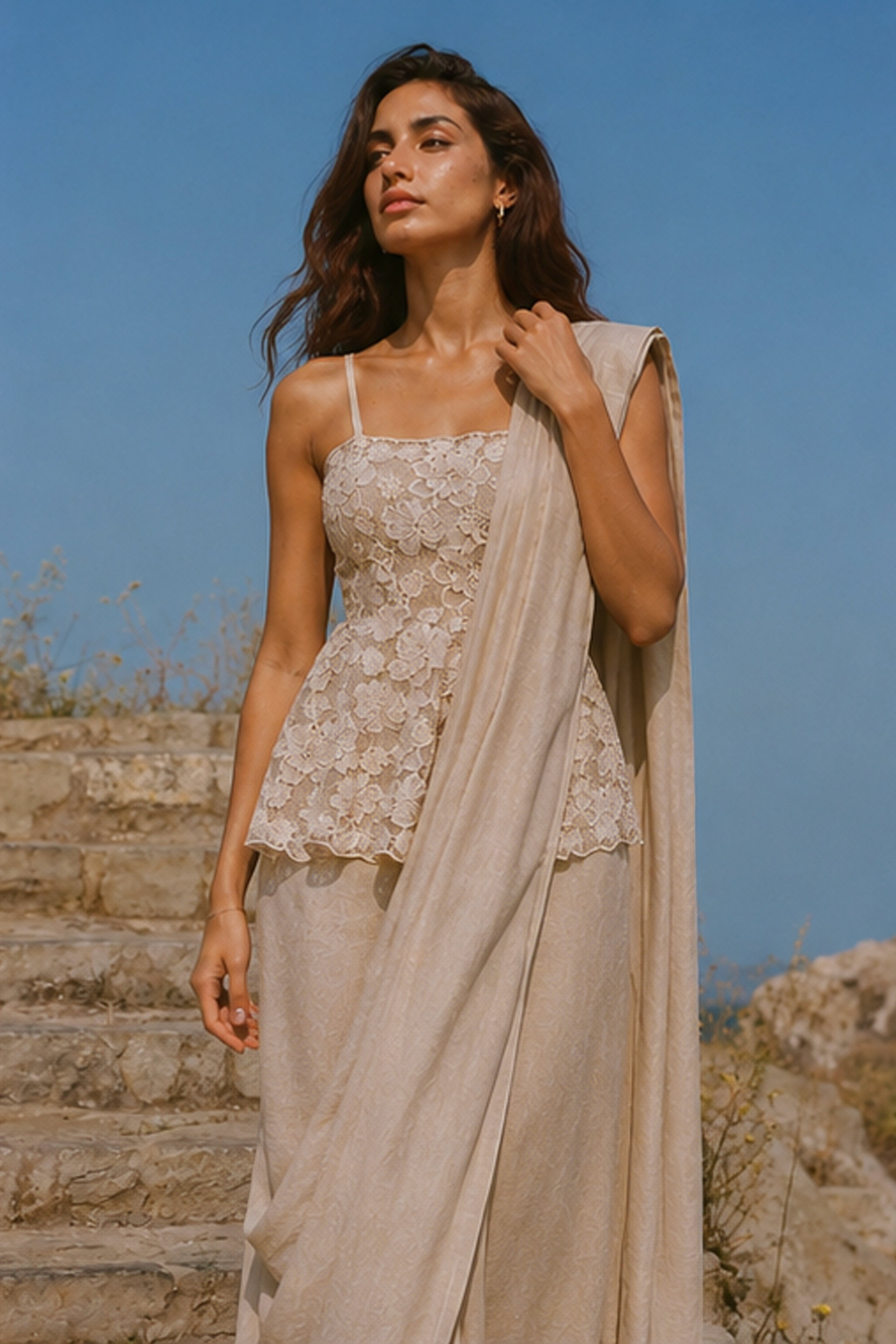 Dash and Dot - EMBROIDERED LACE PEPLUM TOP | Online Store – dash