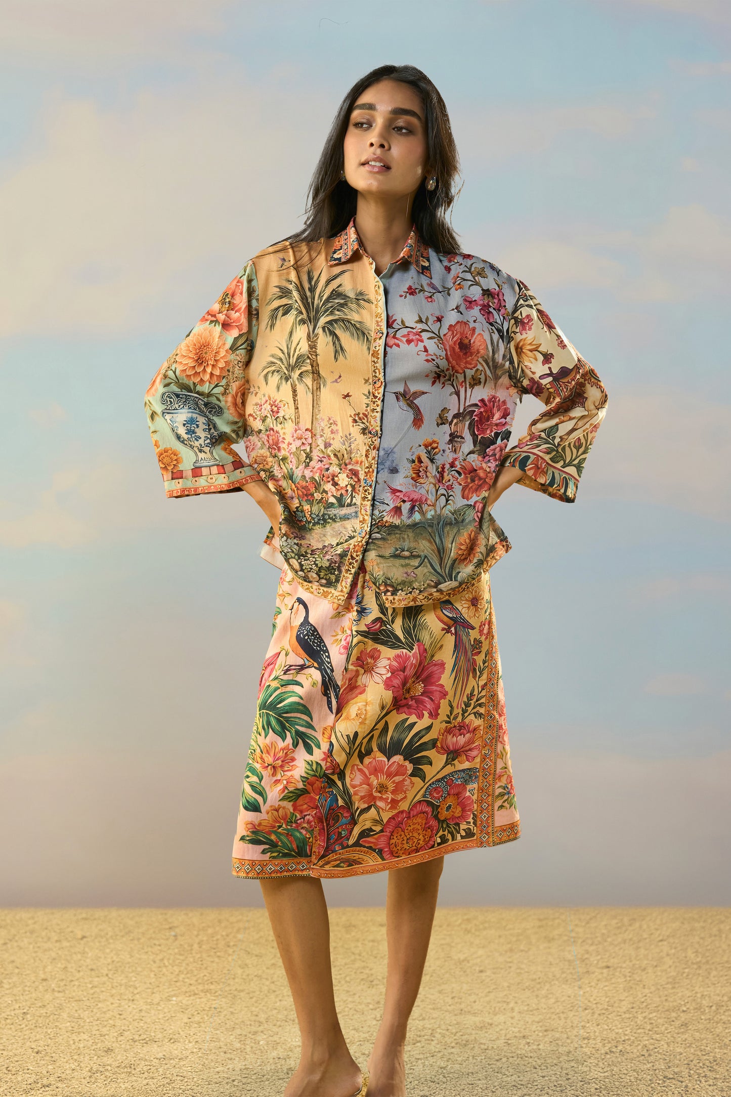 COASTAL PRINT SKIRT