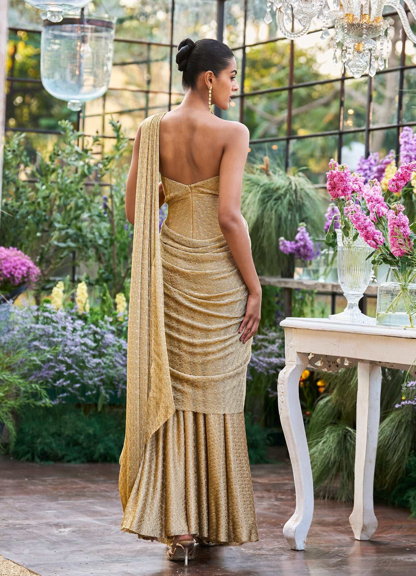 SARI DRAPE GOWN