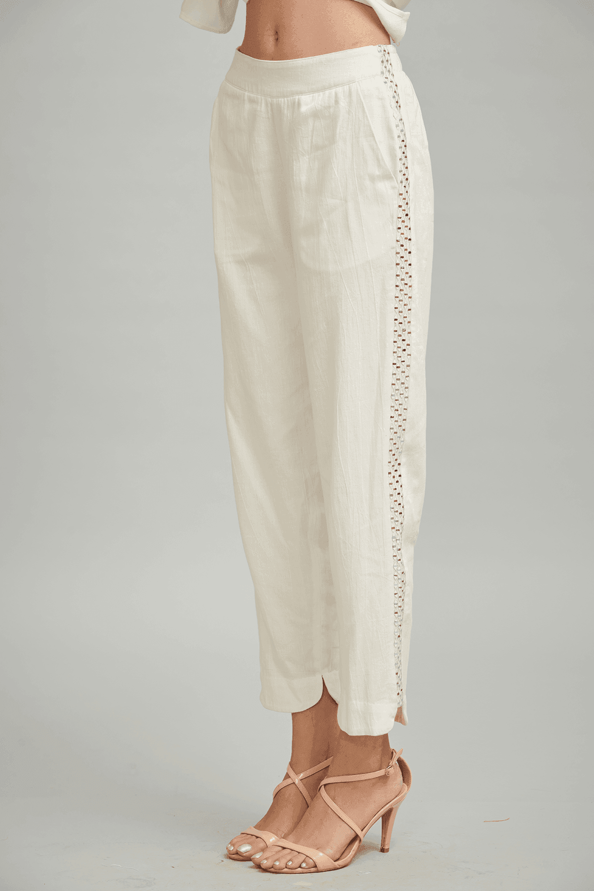 MIRROR EMBROIDERED PANT - dash and dot