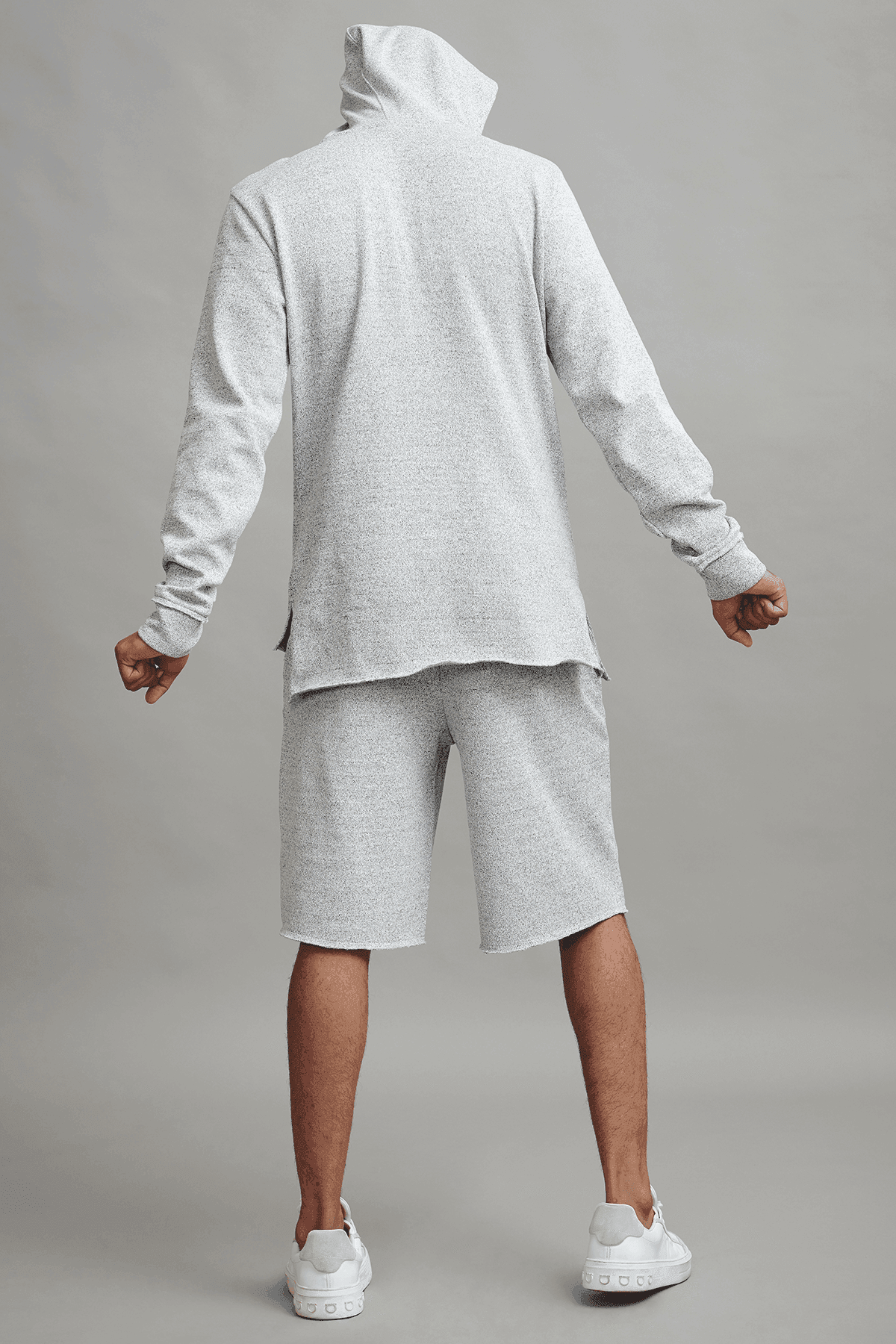 UNEVEN HEM HOODIE CO-ORD SET - dash and dot