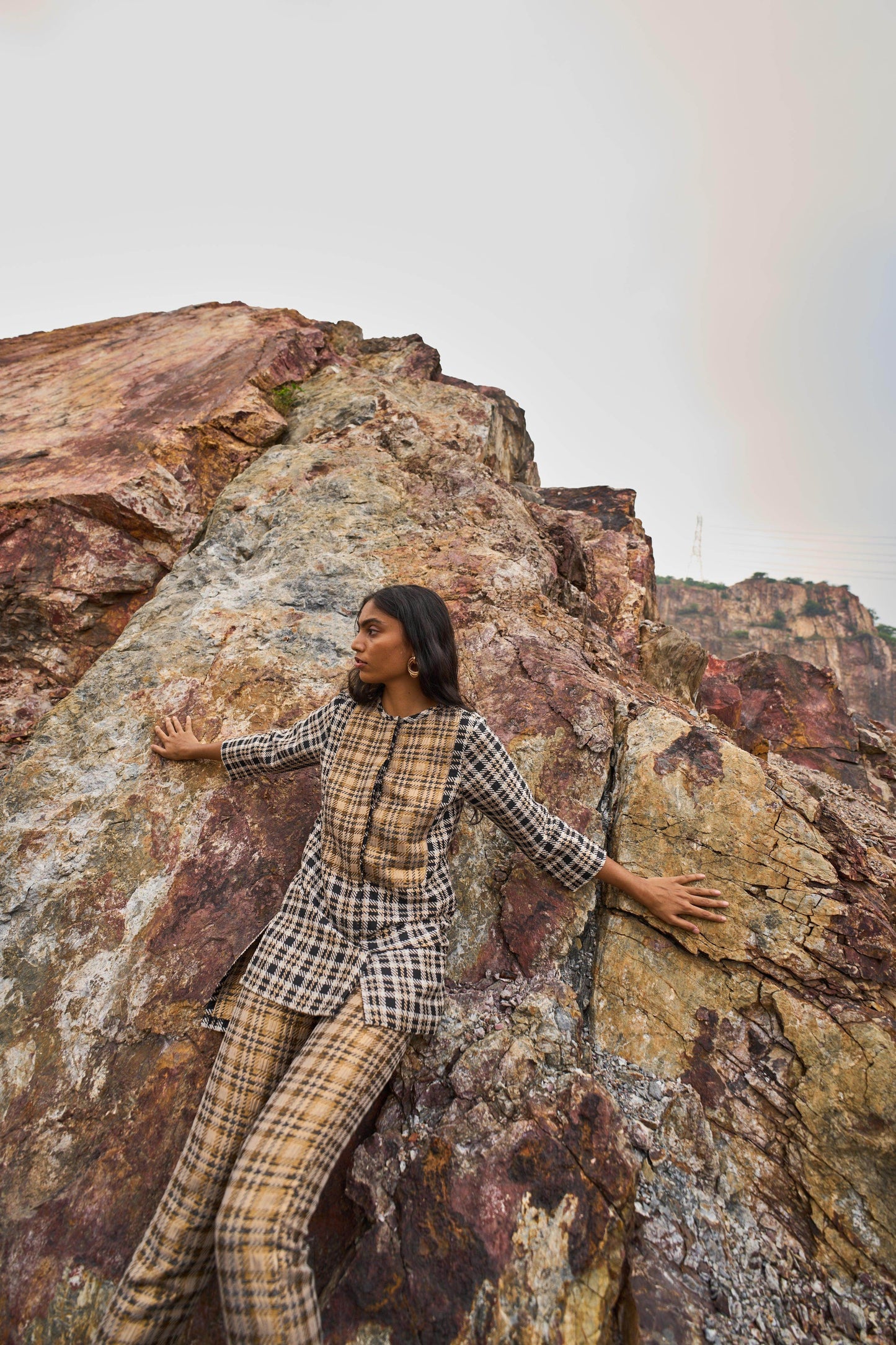 BROCADE HOUNDSTOOTH PANT - dash and dot