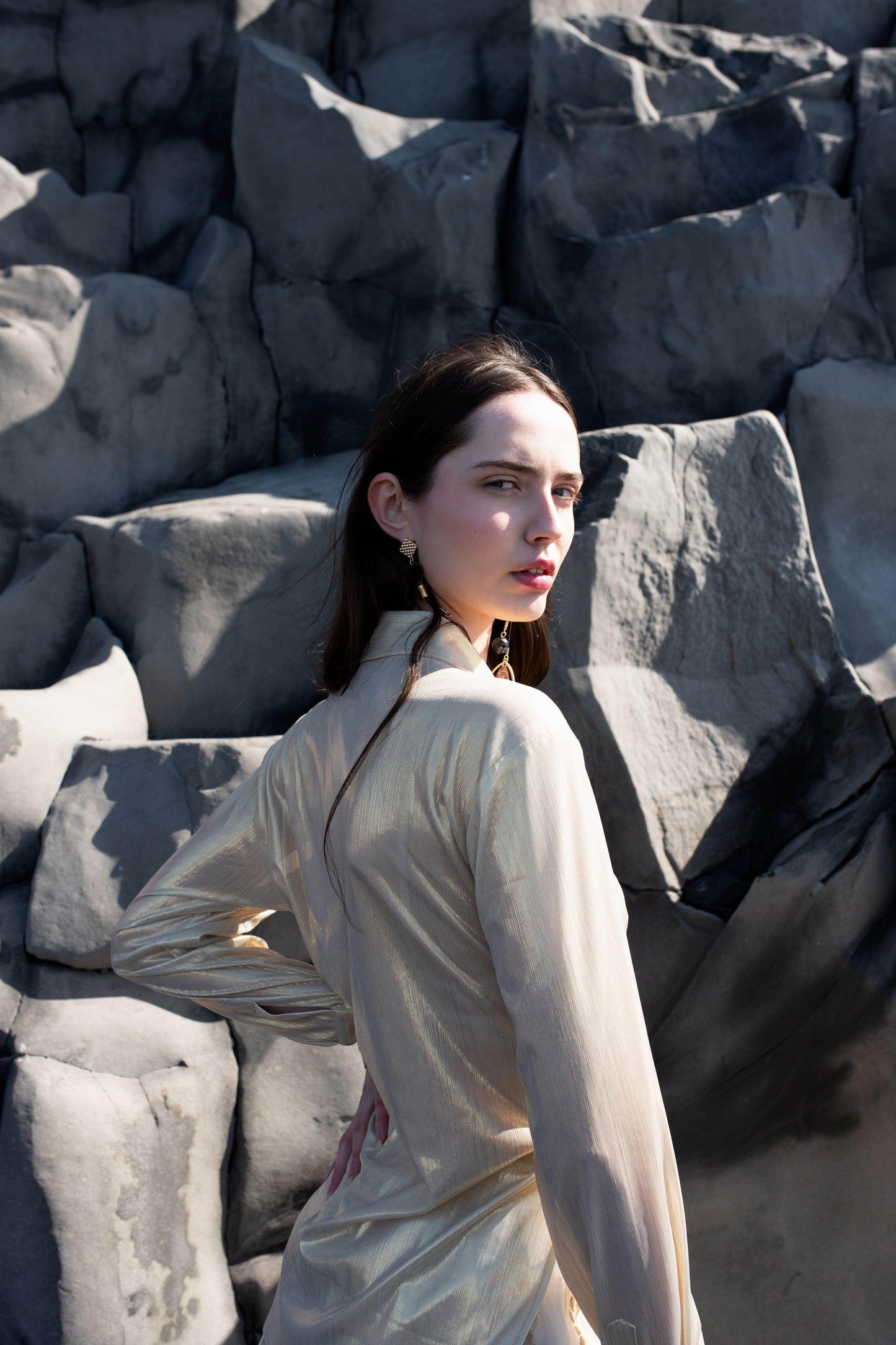 GOTA EMBROIDERED MAXI SKIRT - dash and dot