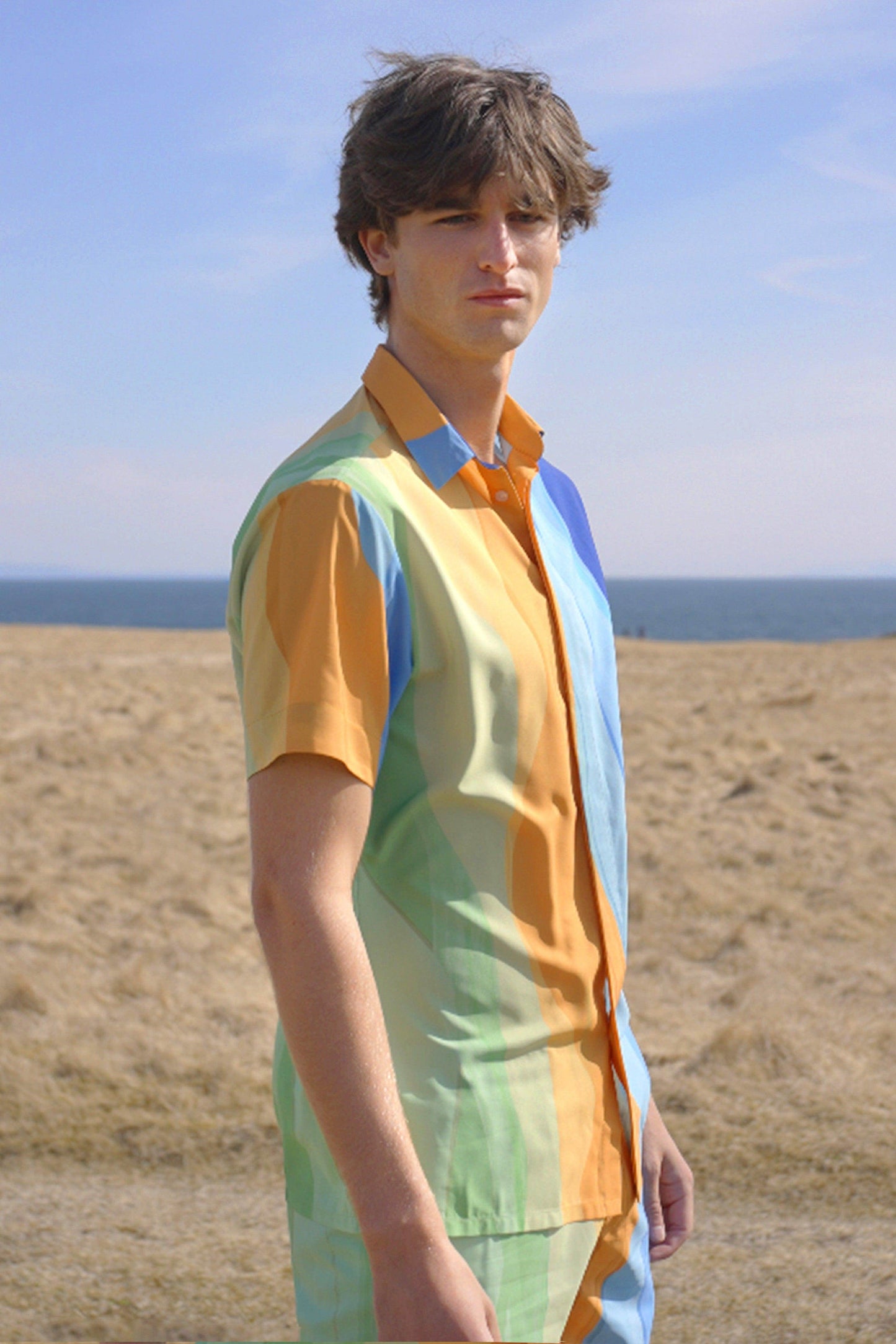 WATERCOLOUR HALF SLEEVE SHIRT - dash and dot