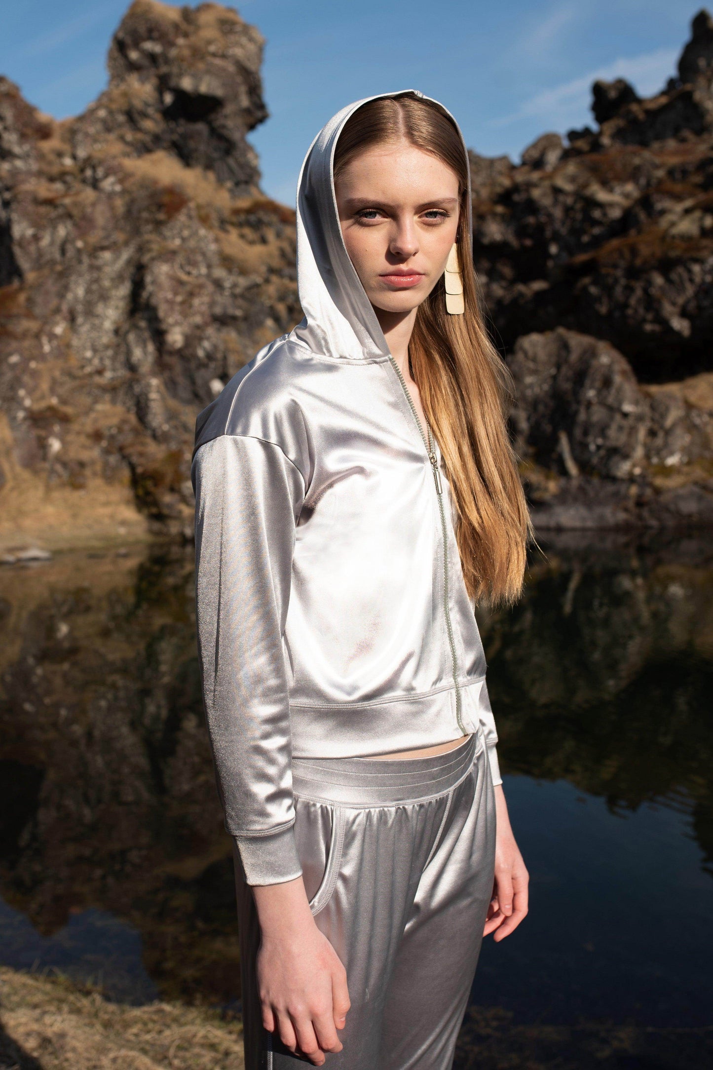 SILVER TRACK SUIT - dash and dot