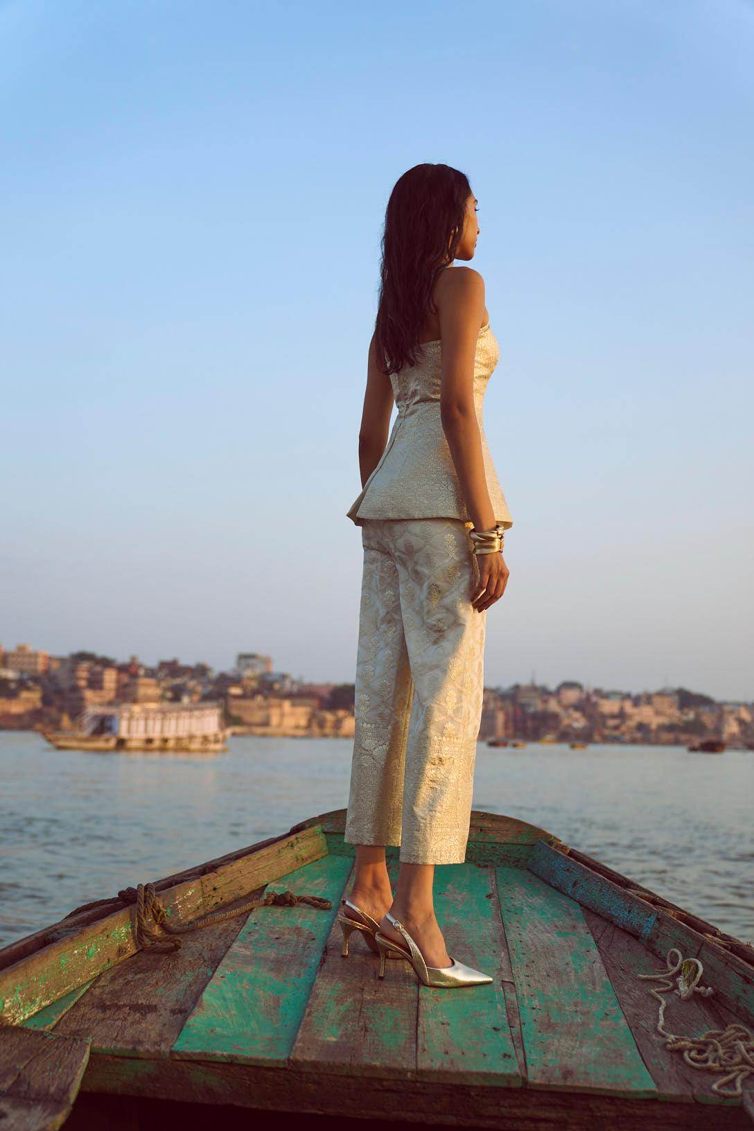 BROCADE CORSET SUIT - dash and dot