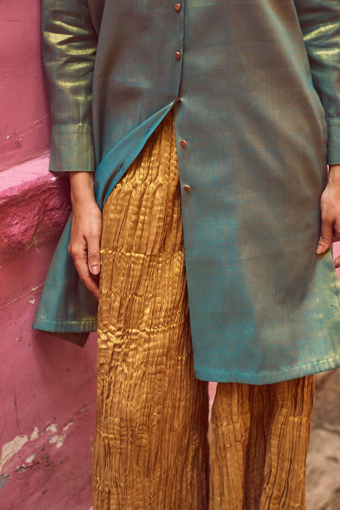 LONGLINE TOP & CRUSHED PANT SET - dash and dot