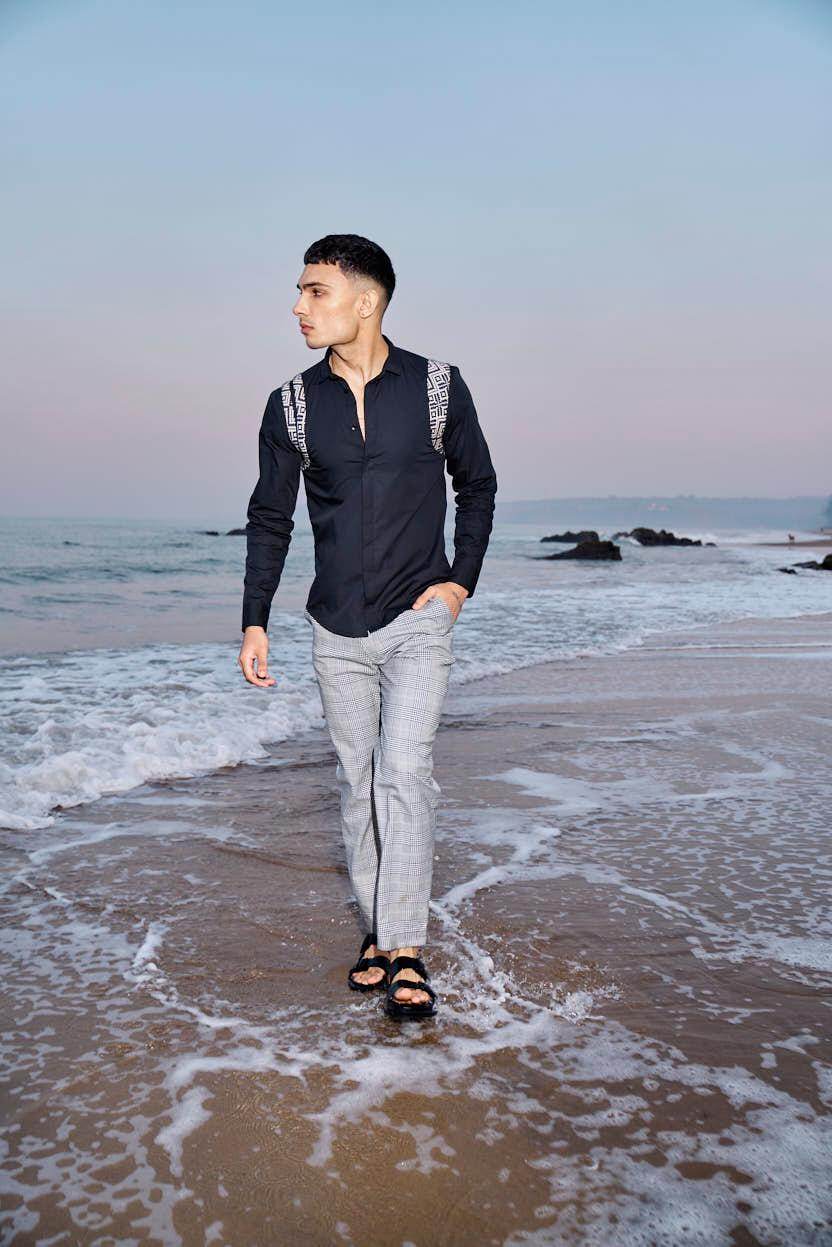 JACQUARD HARNESS SHIRT - dash and dot