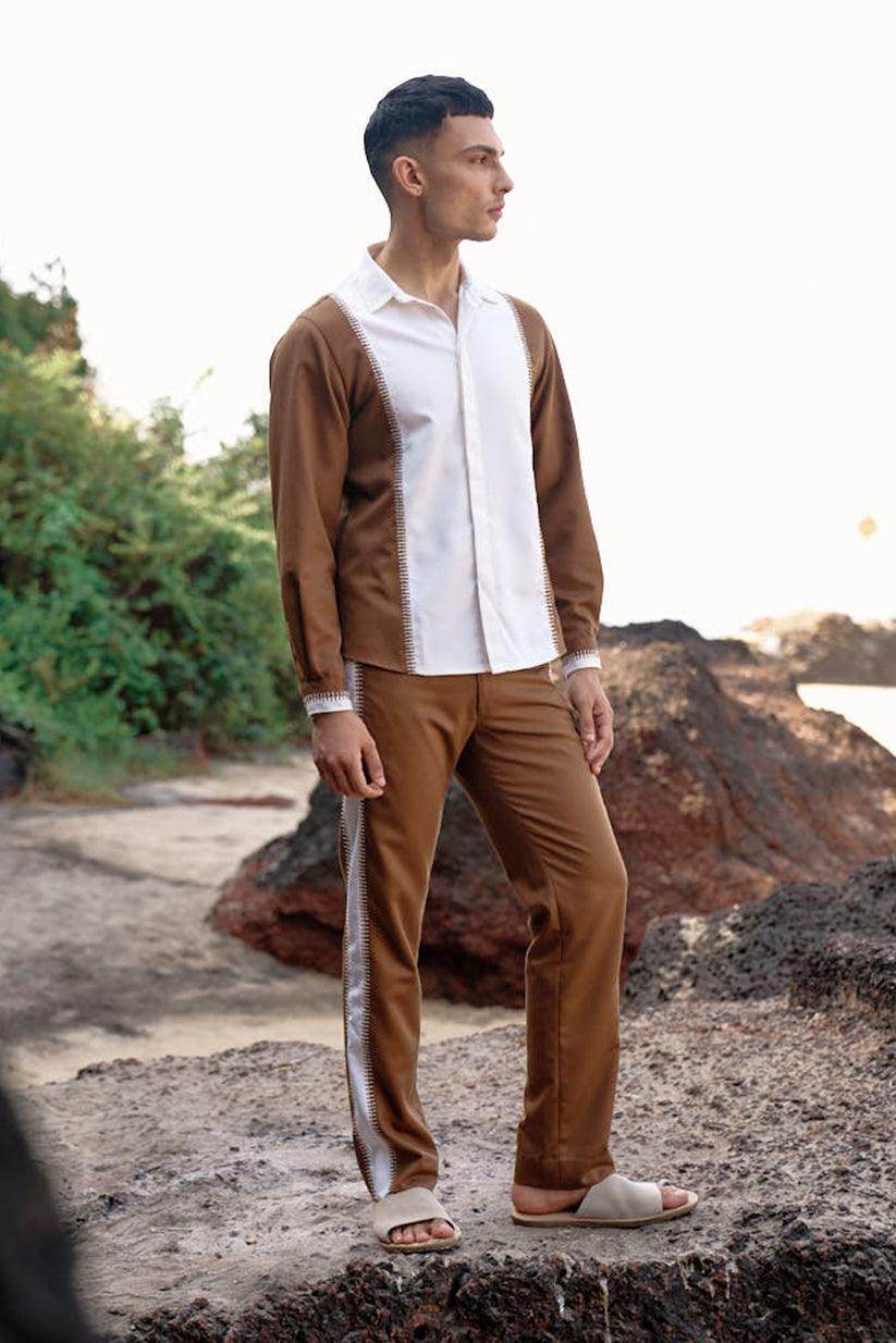 STITCHED & BLOCKED PANT - dash and dot