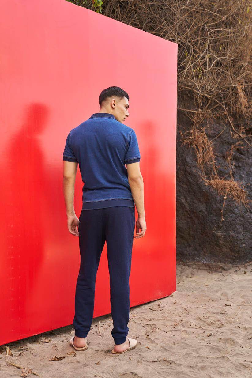 INDIGO POLO - dash and dot