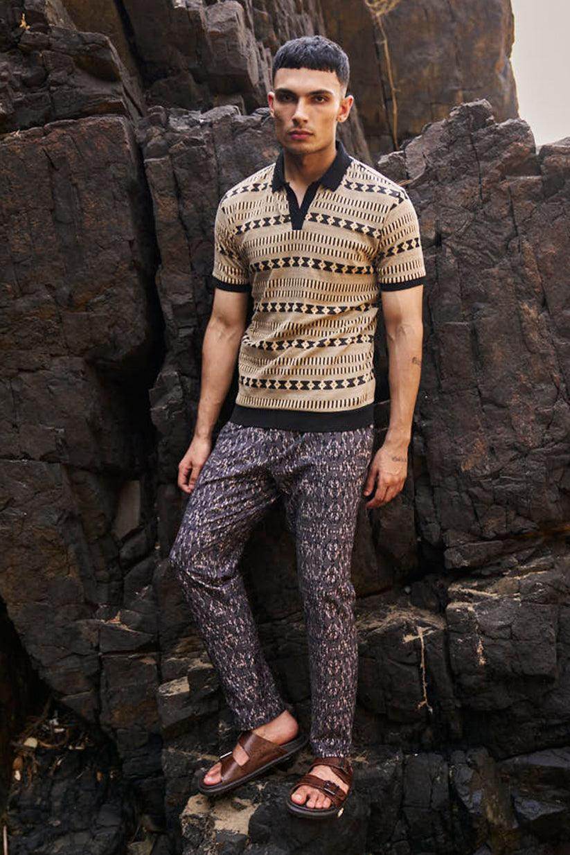 JACQUARD POLO - dash and dot