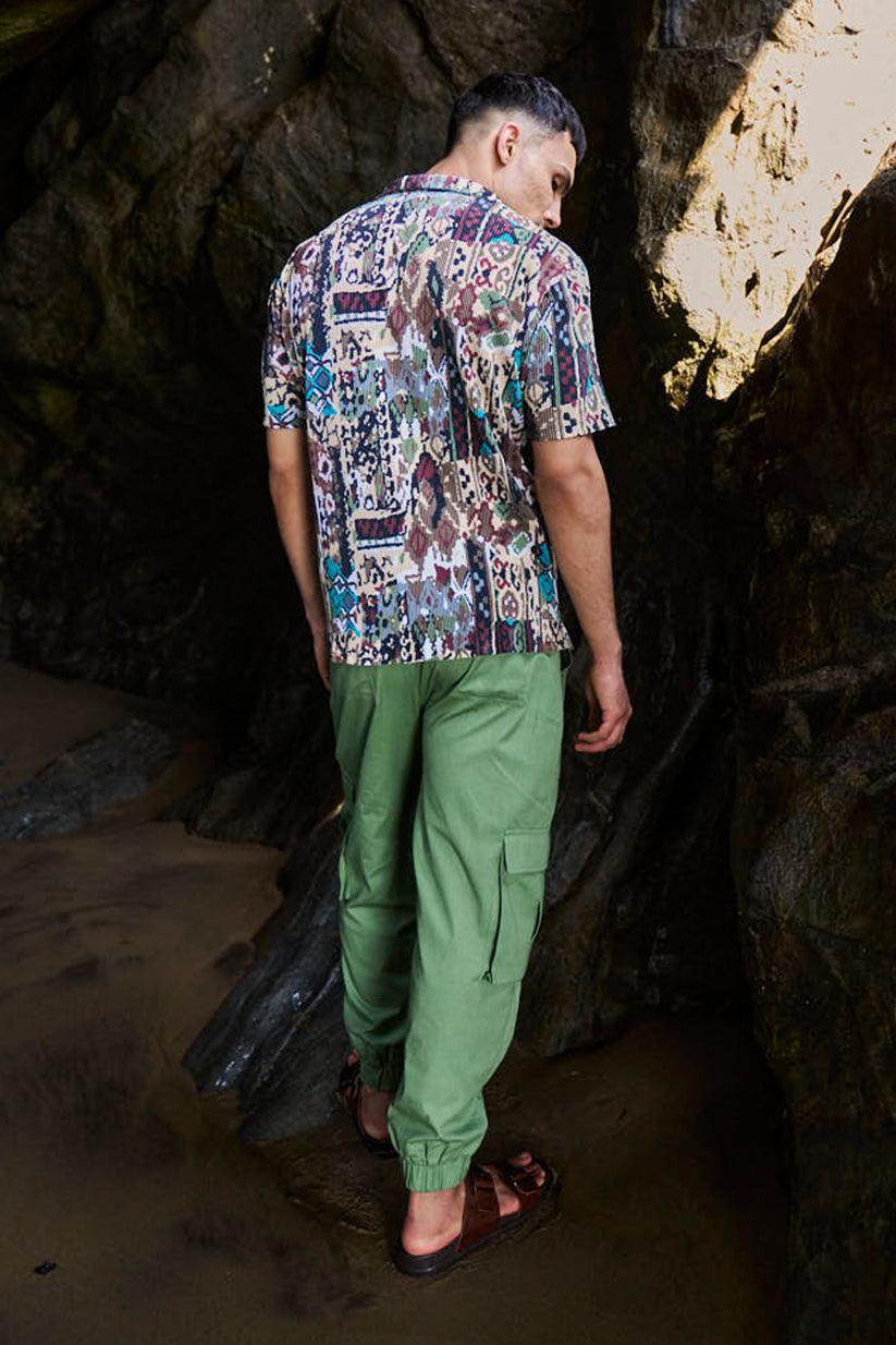 TRIBAL PLEATED SHIRT - dash and dot