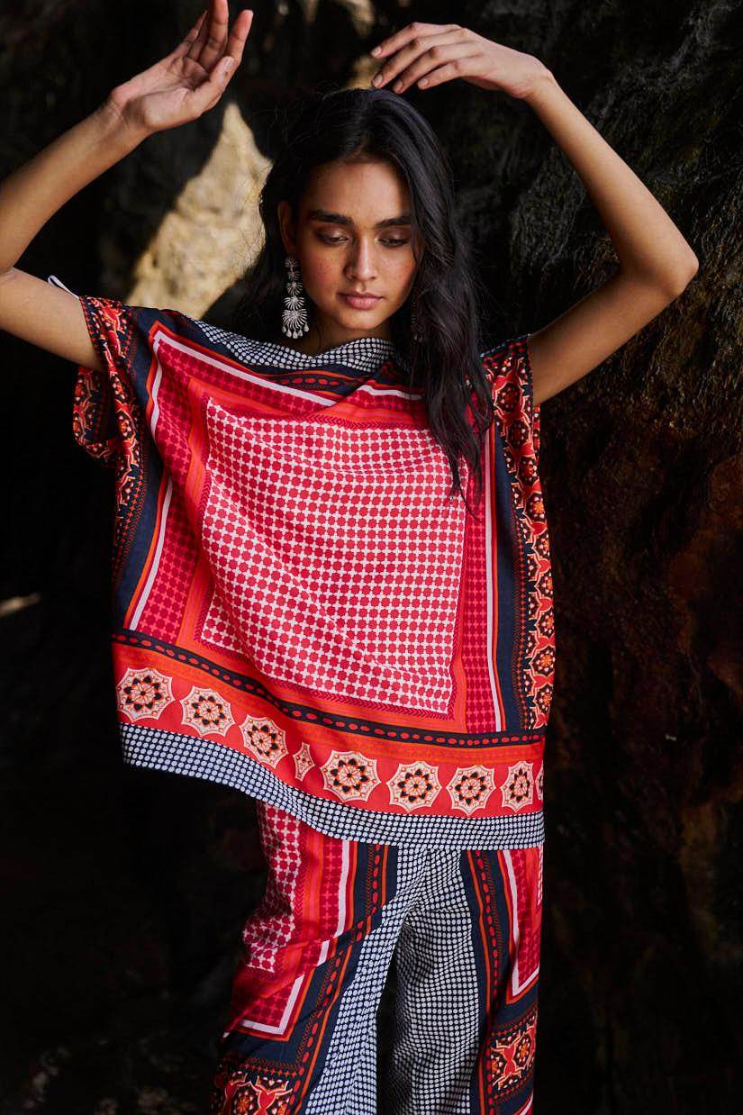 SCARF PRINTED PANT - dash and dot