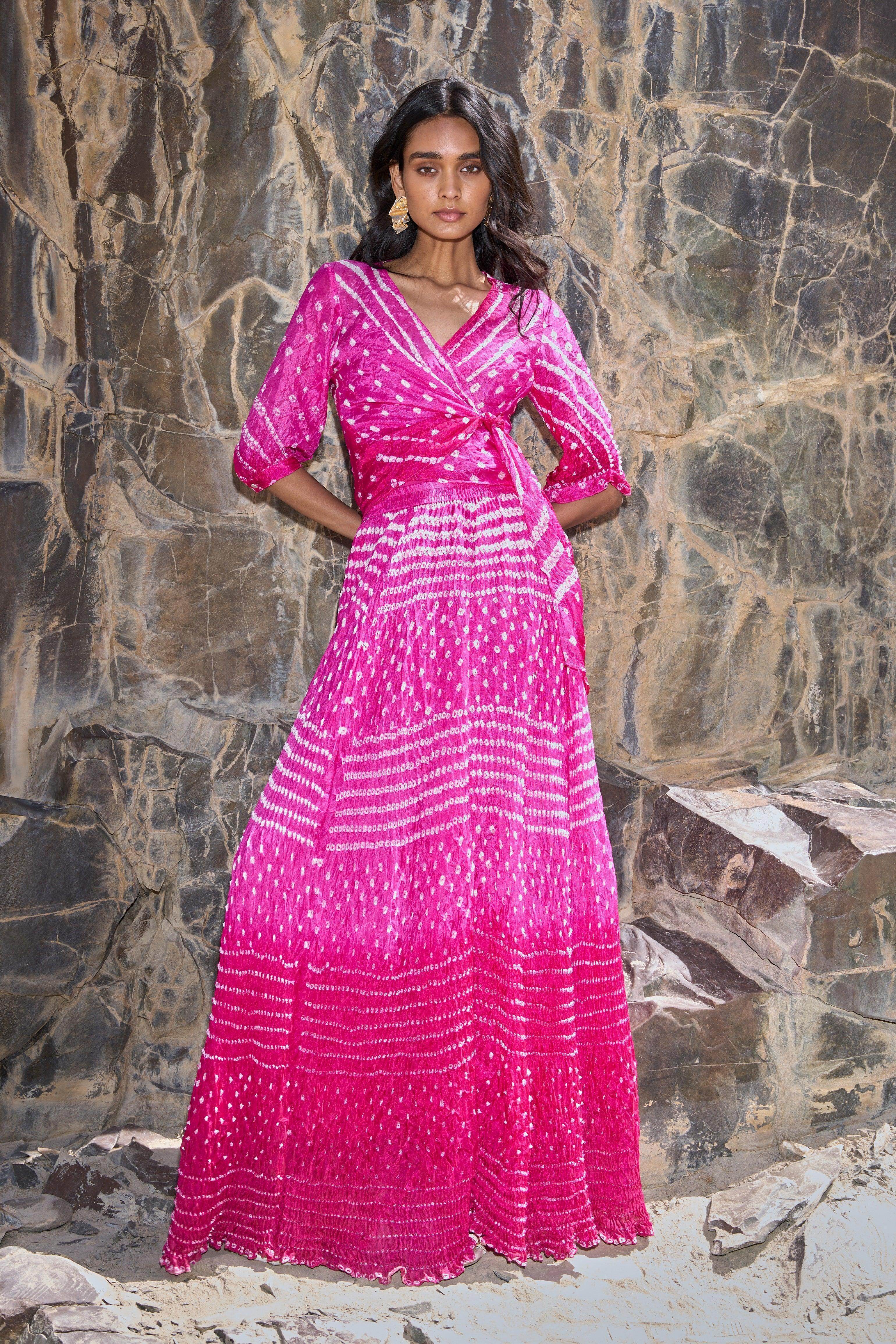 Dash and Dot - BANDHANI TOP & FLARED SKIRT | Online Store dash and dot Dash and Dot - BANDHANI TOP & FLARED SKIRT | Online Store dash and dot