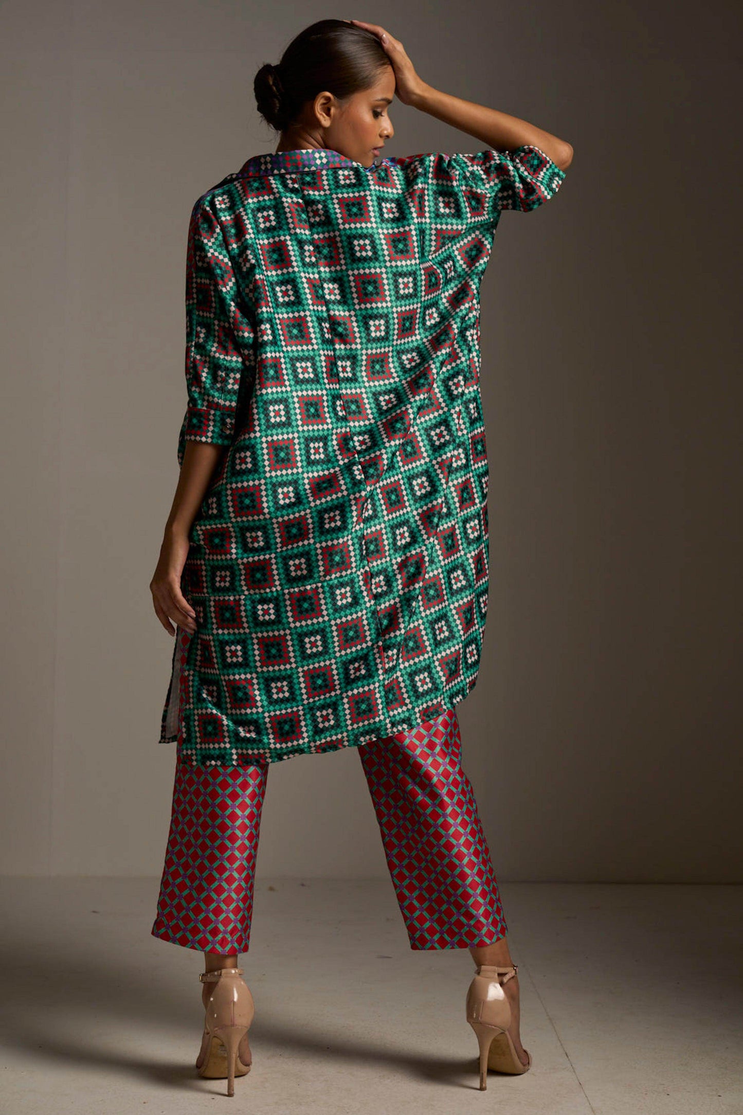 TILE PRINTED PANT - dash and dot