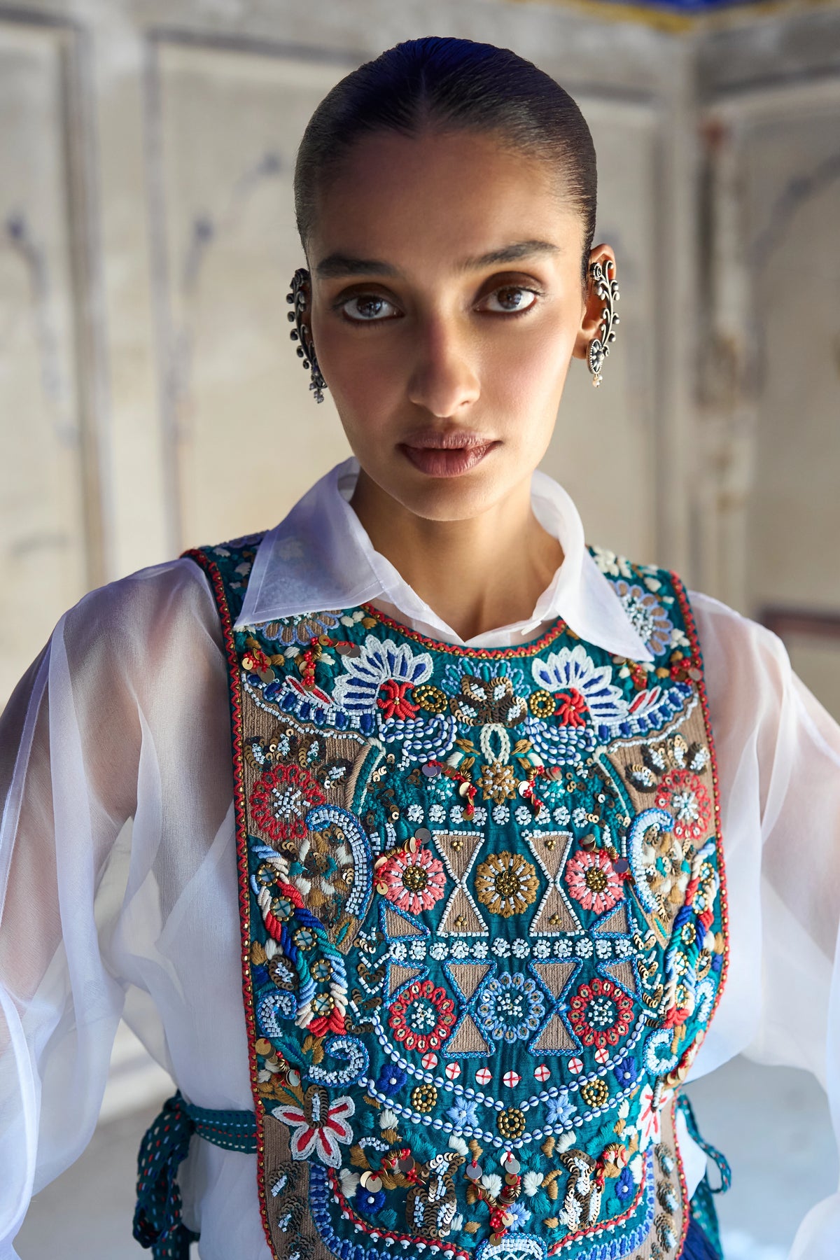EMBROIDERED BIB