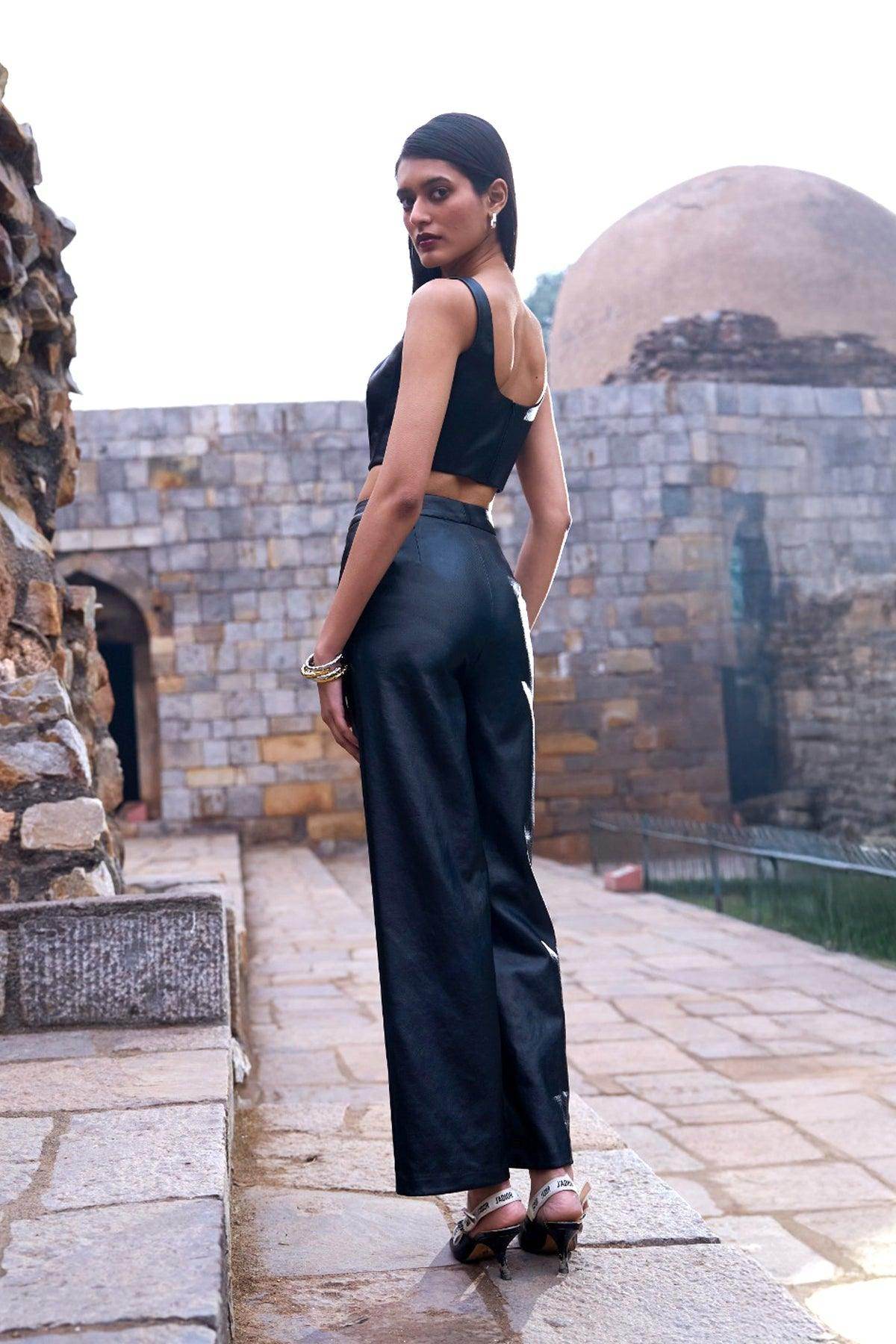 WAXED DENIM PANT - dash and dot