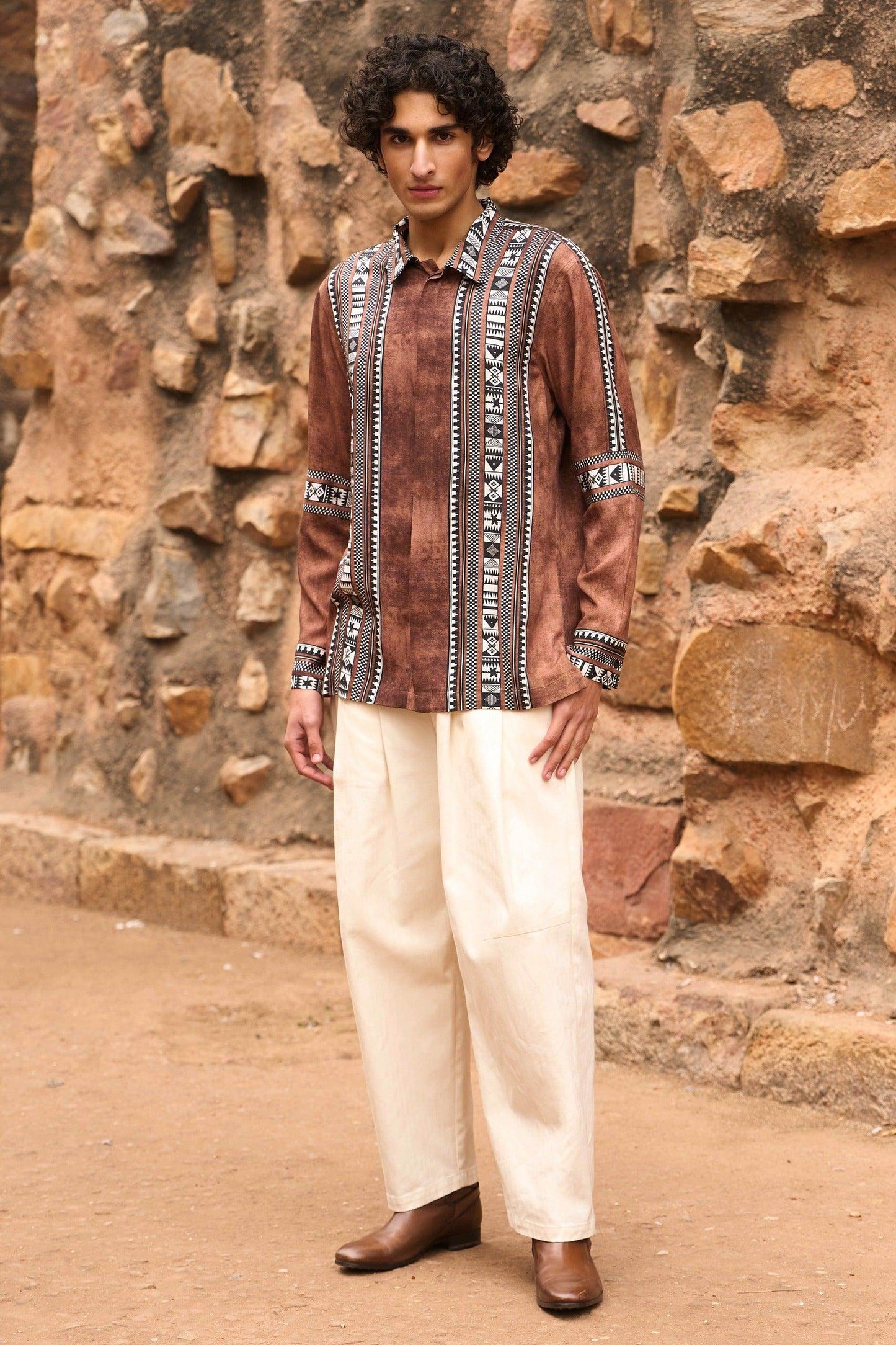 FRONT PLEATED PANT - dash and dot