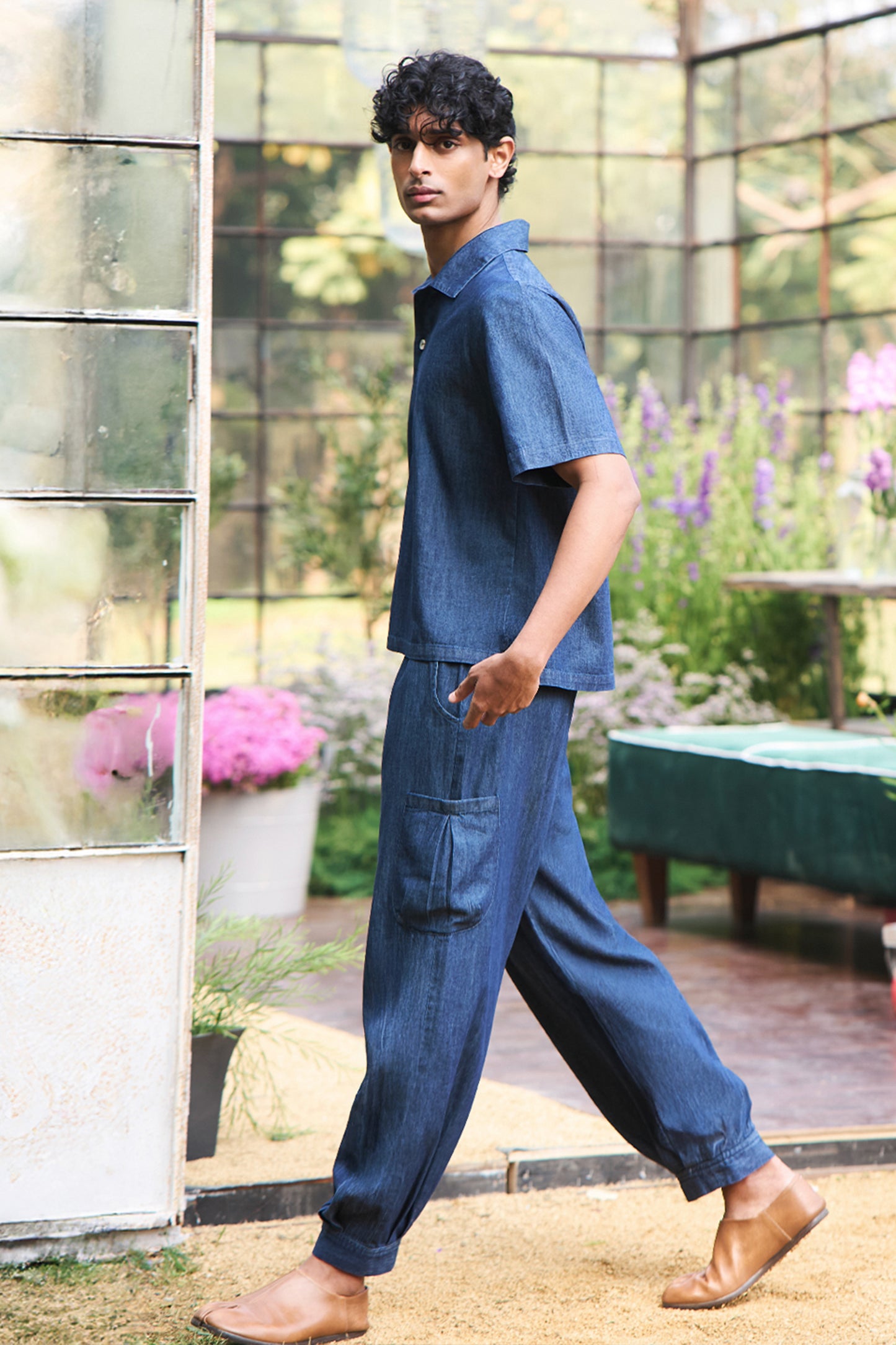 DENIM POPOVER SHIRT
