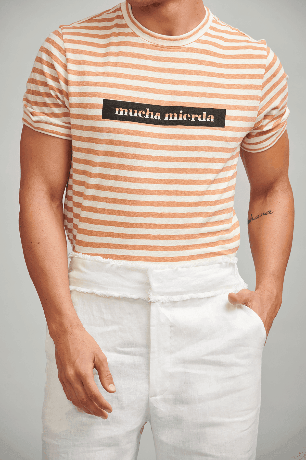 WHITE LINEN PANT - dash and dot