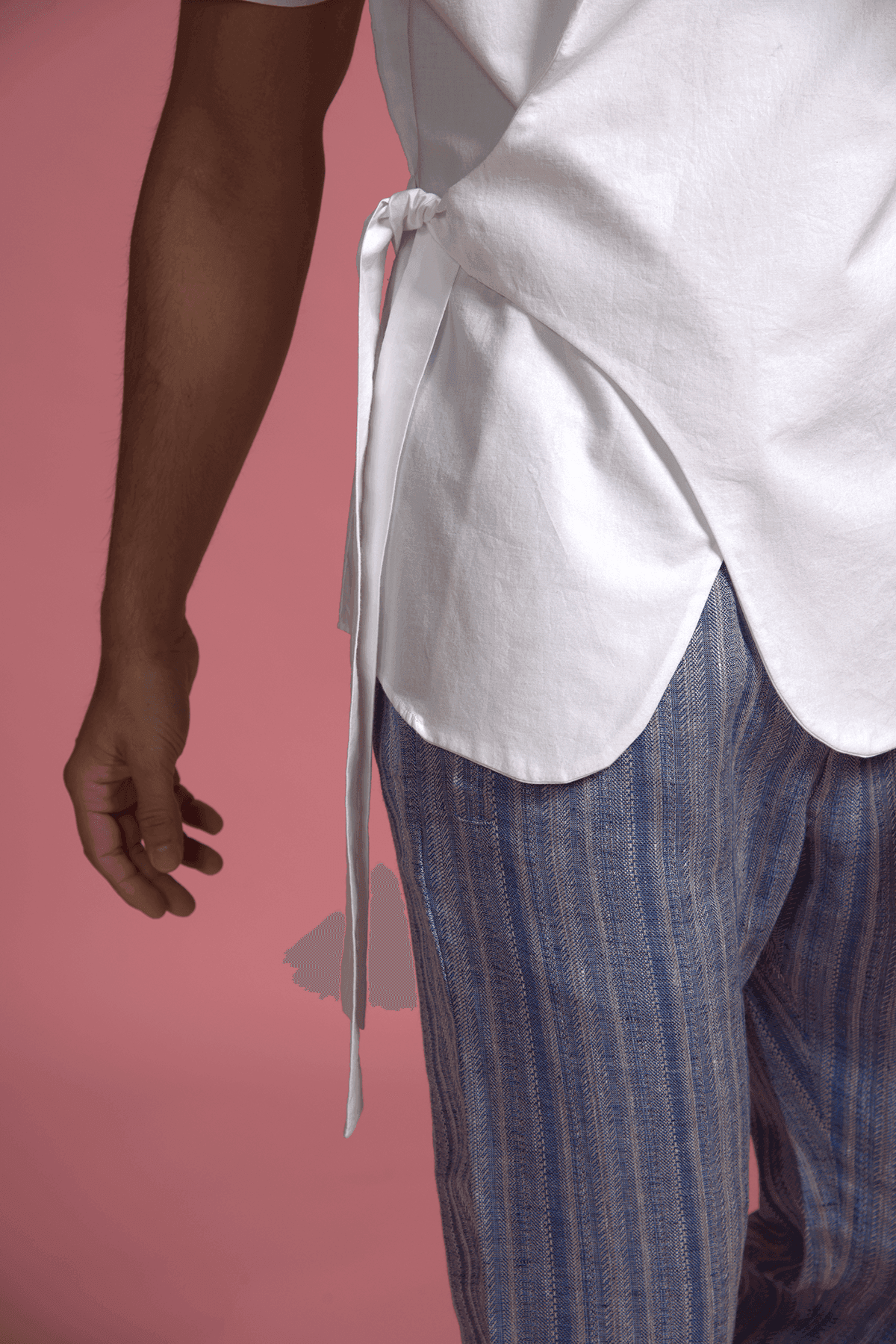 SIDE TIE HALF SLEEVE SHIRT - dash and dot