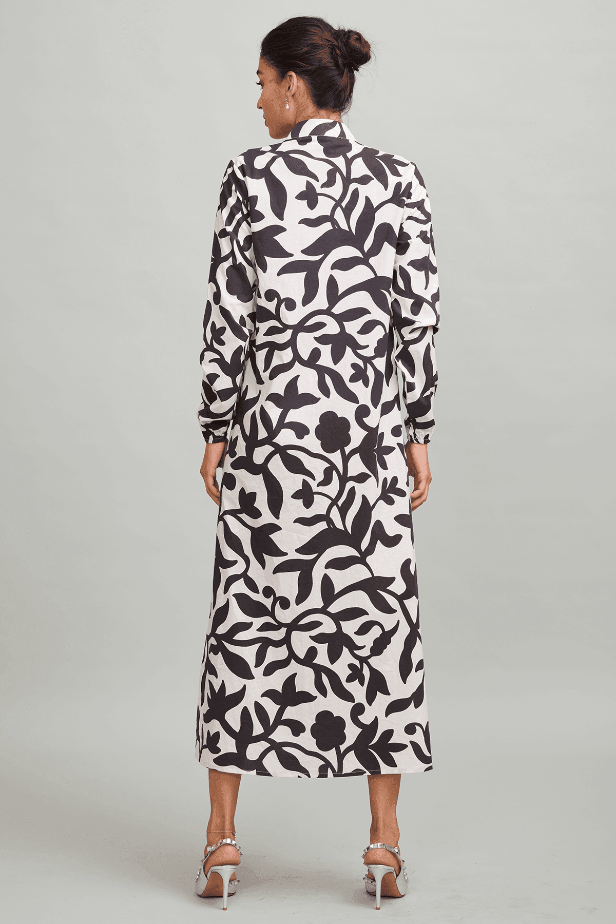 VINE PRINT SHIRT DRESS - dash and dot