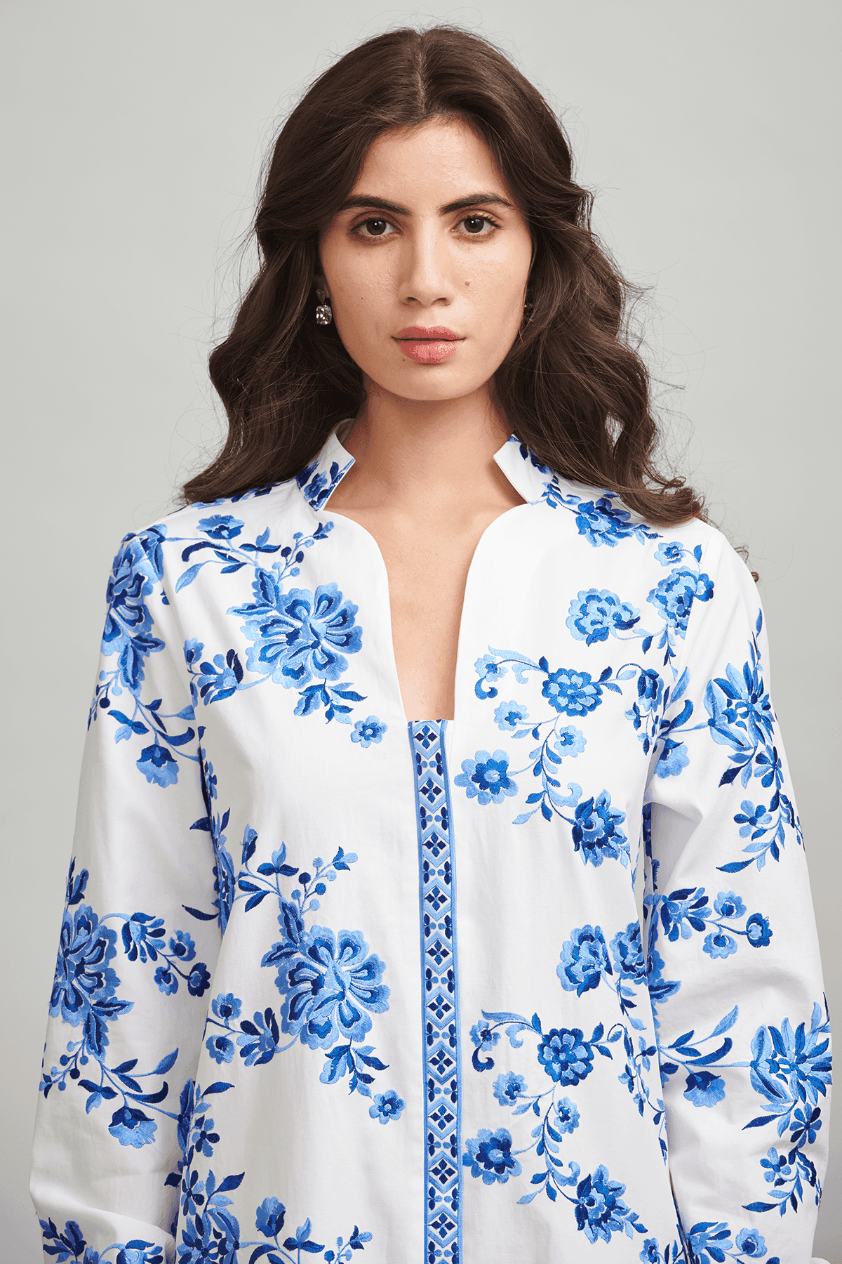 FLORAL EMBROIDERED MAXI - dash and dot