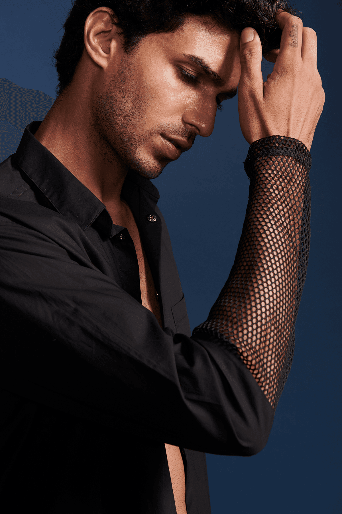 mesh dress shirt mens Apex Mesh Skulls Olive