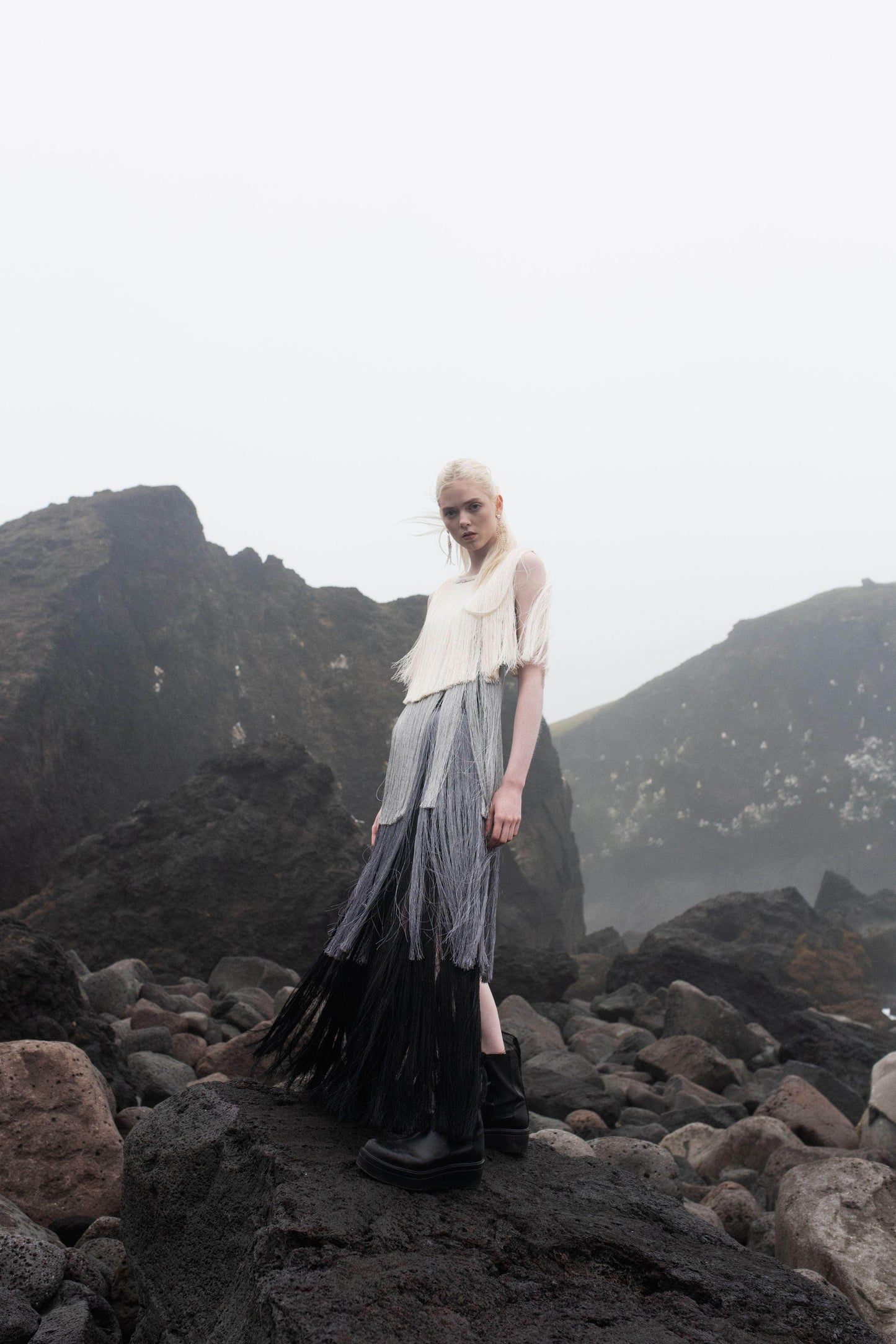 OMBRE FRINGE DRESS - dash and dot