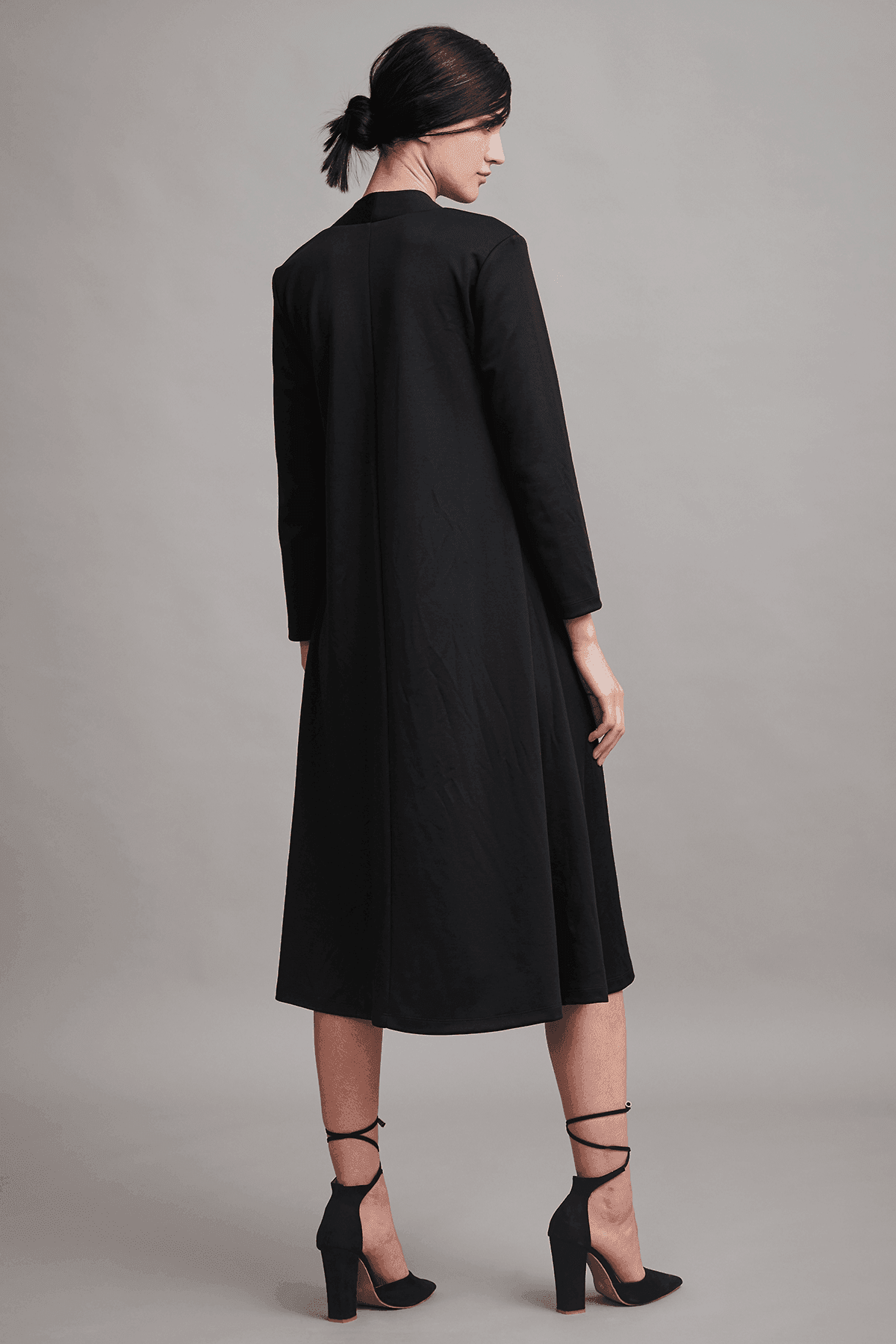 OVERLAP V NECK DRESS - dash and dot