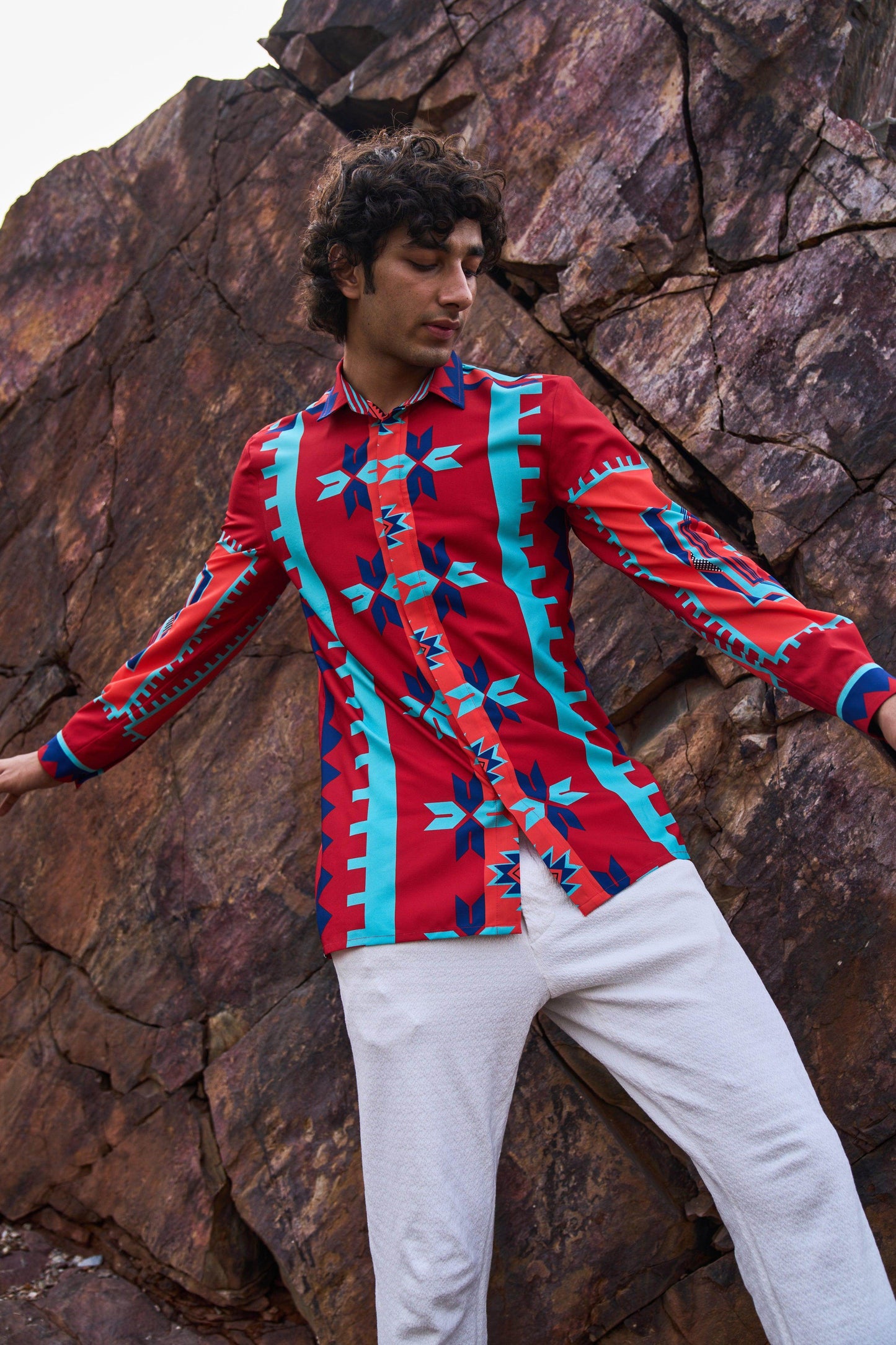 TRIBAL PRINTED SHIRT - dash and dot