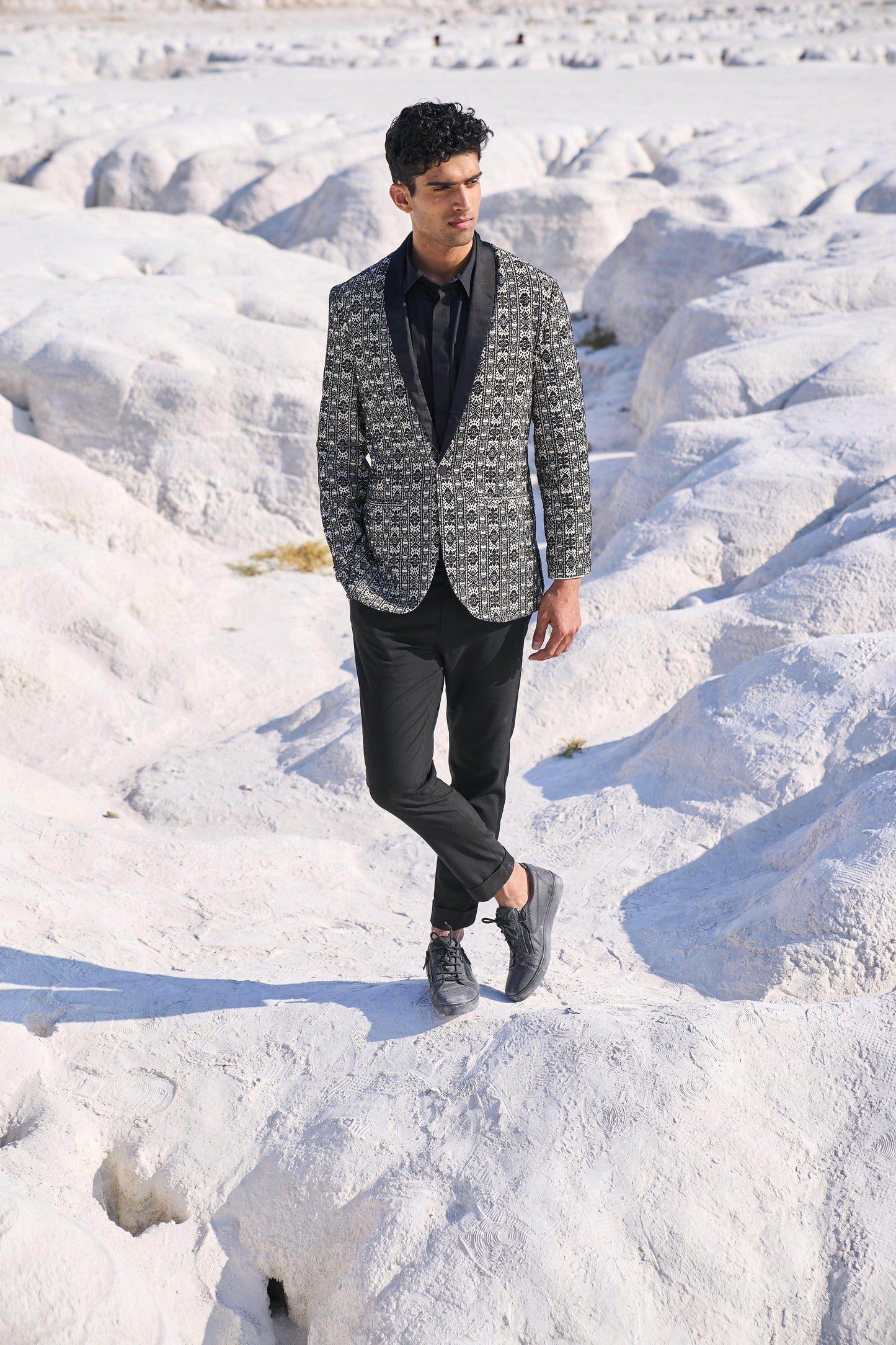 SHAWL COLLAR BLAZER - dash and dot