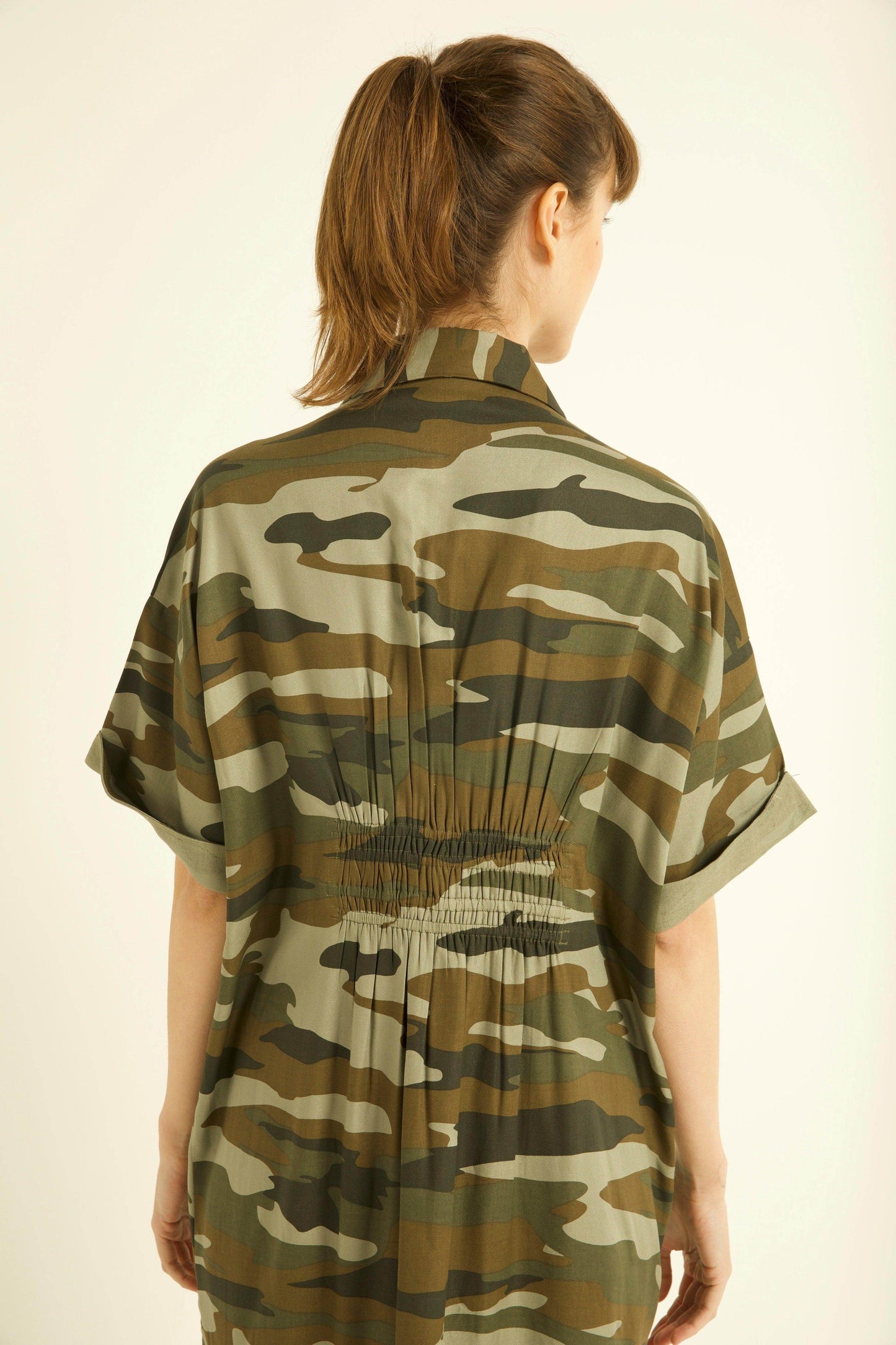 CAMO SHIRT DRESS - dash and dot