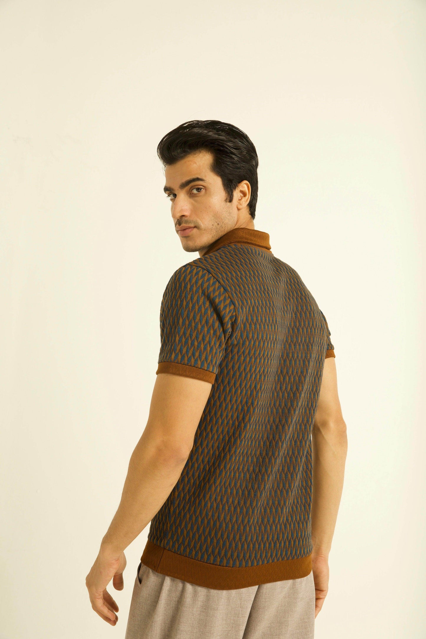 JACQUARD POLO - dash and dot