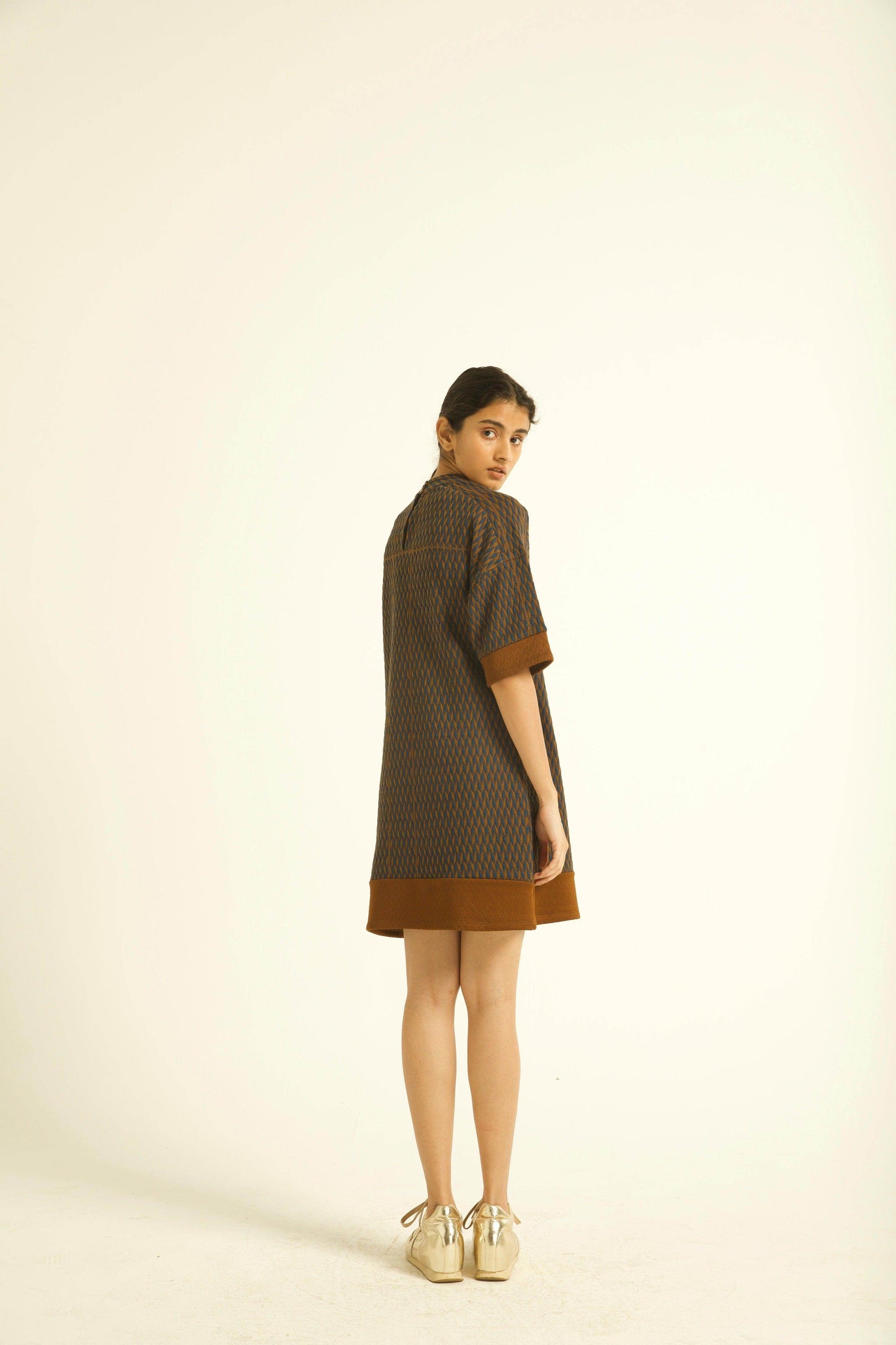 HIGH NECK DRESS - dash and dot