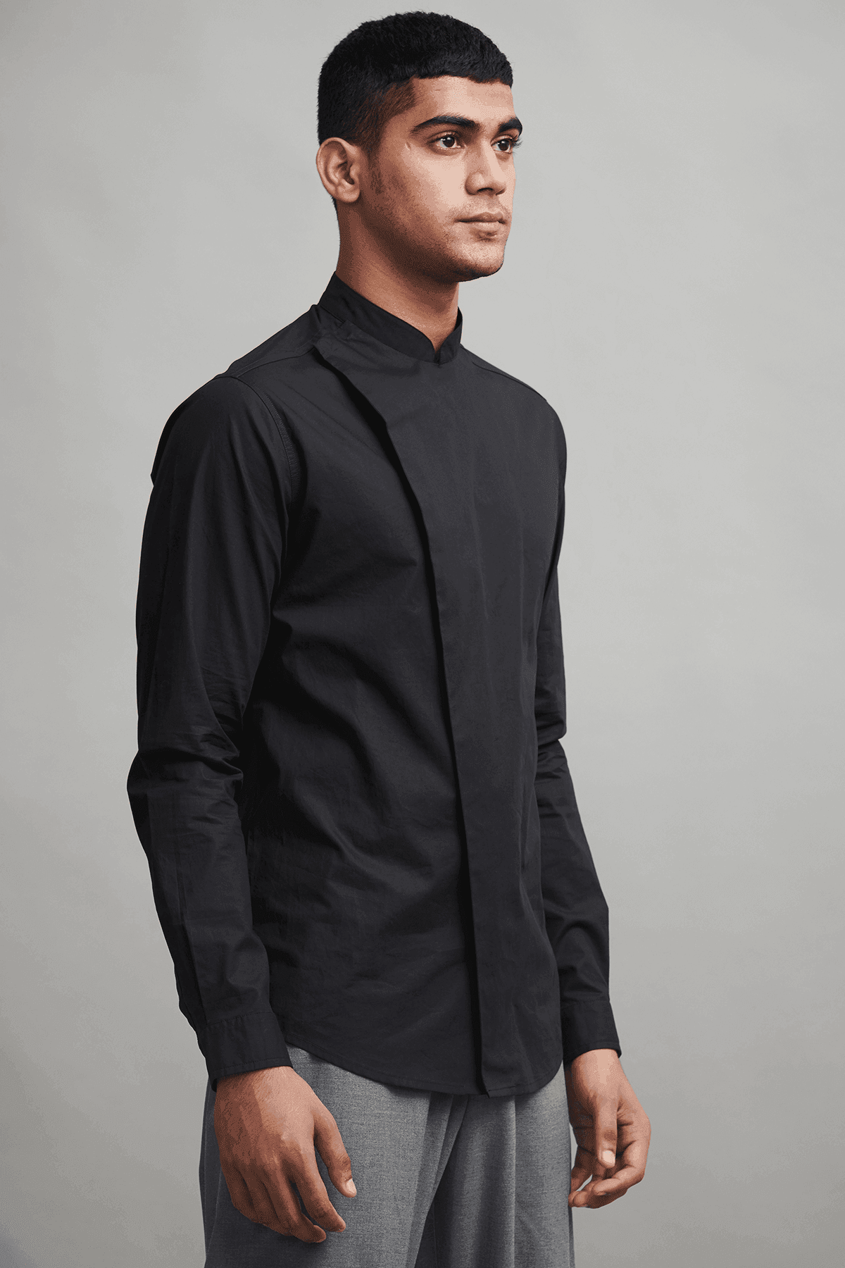 SLANT FRONT SHIRT - dash and dot