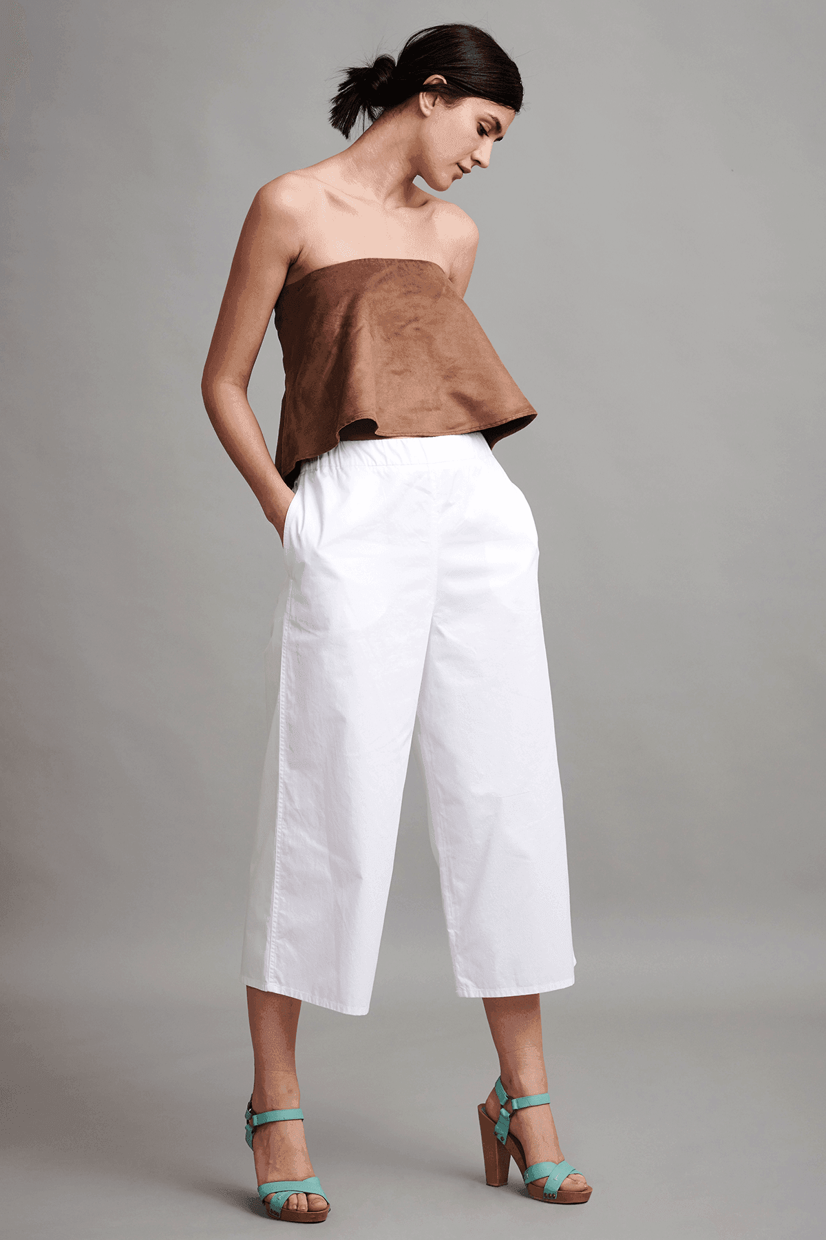 SUEDE CROP TOP - dash and dot
