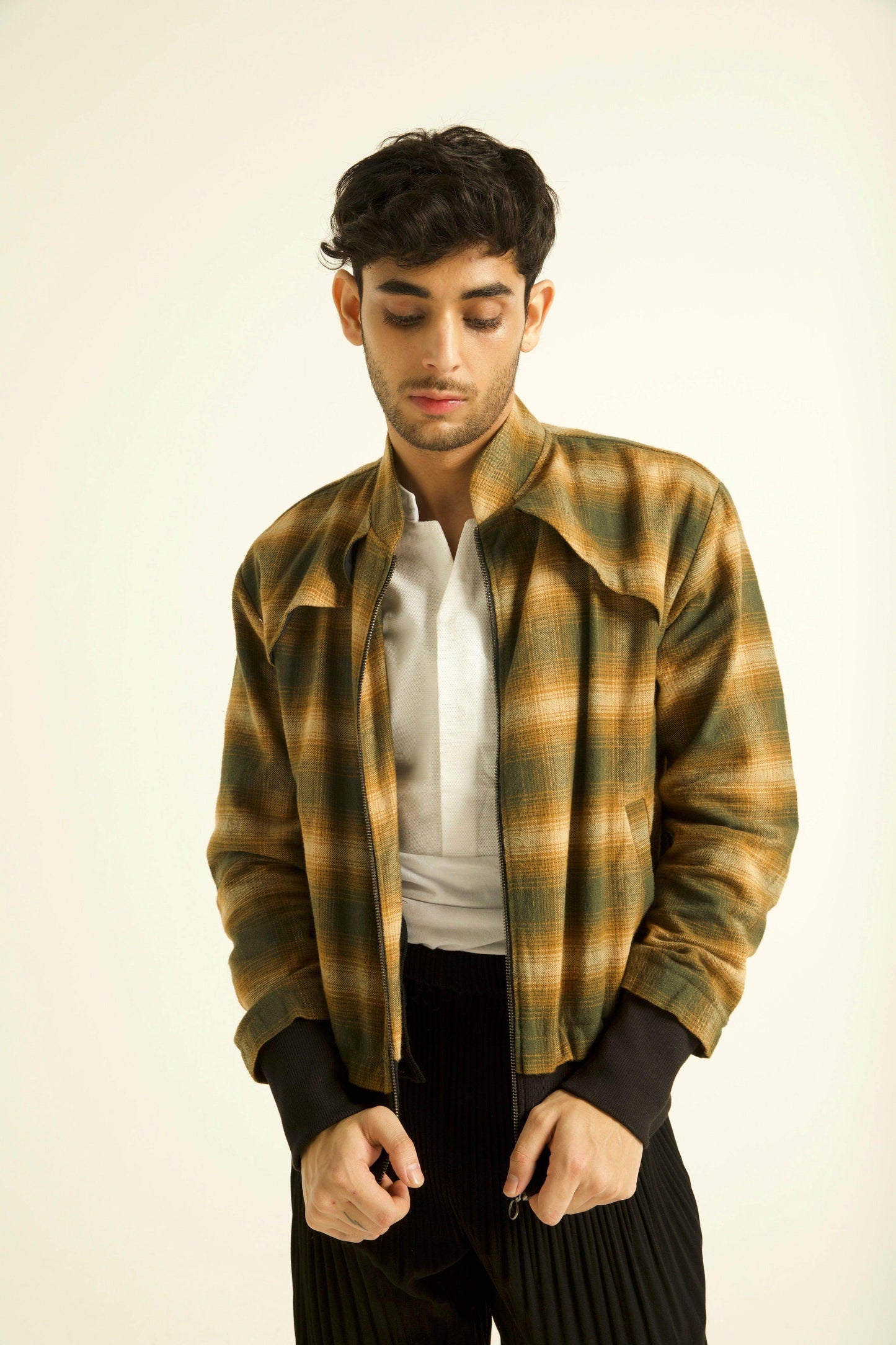 SHOULDER FLAP BOMBER JACKET - dash and dot