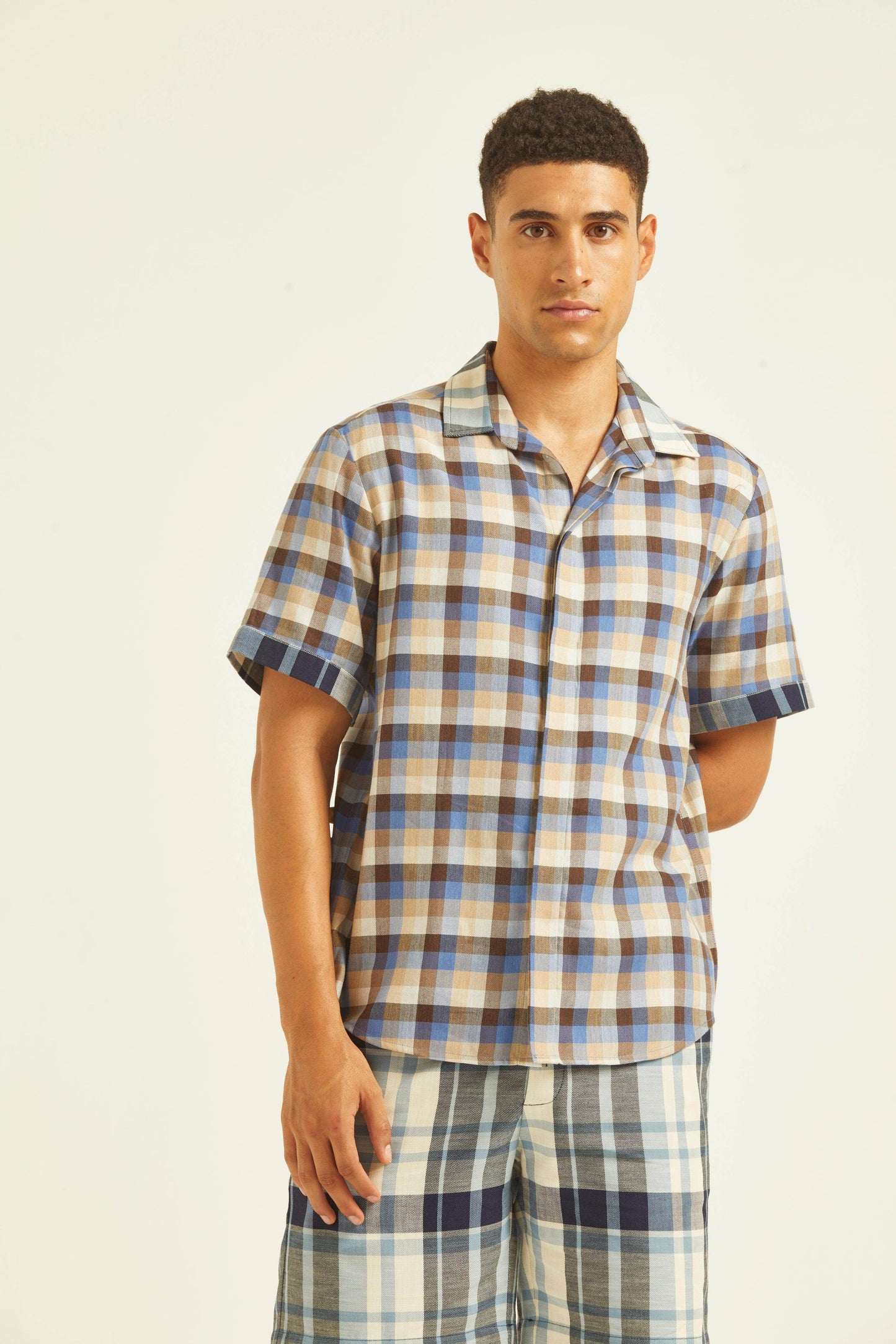 TWO CHECKS SHORTS SET - dash and dot