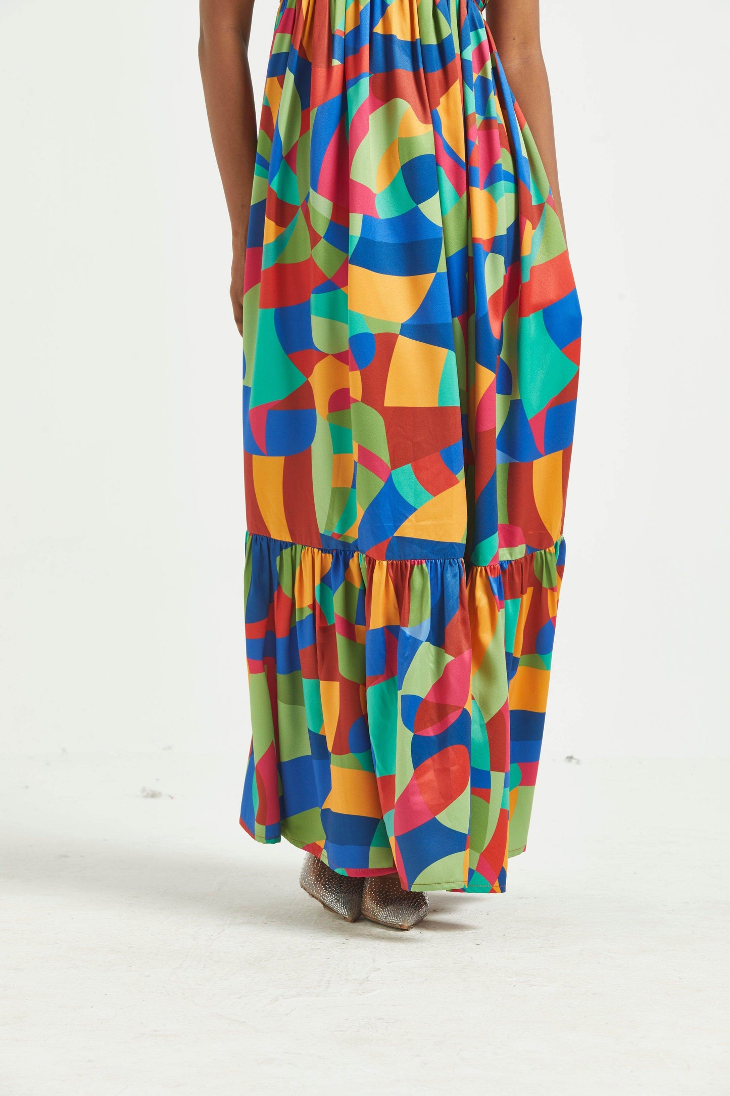 TIERED ABSTRACT MAXI - dash and dot