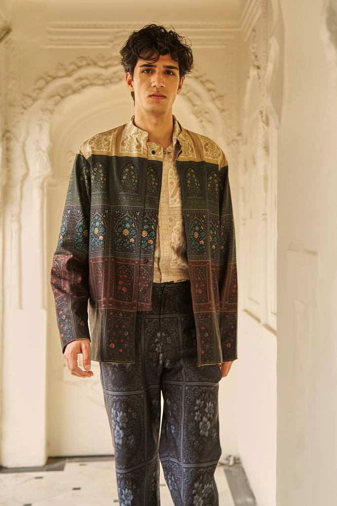 MUGHAL PRINT SHACKET dash and dot