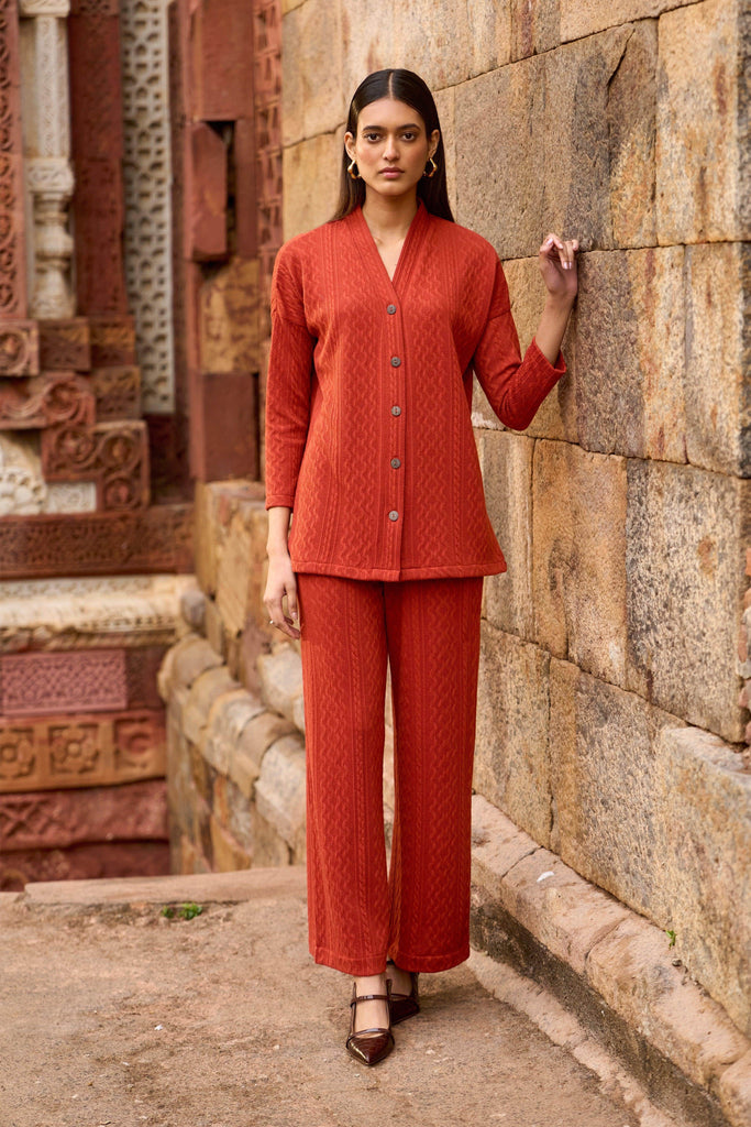 RUST KNIT PANT - dash and dot dash and dot