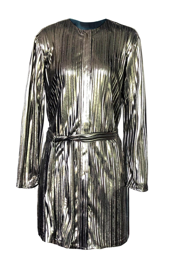 PLEATED LAMÉ TOP - dash and dot dash and dot