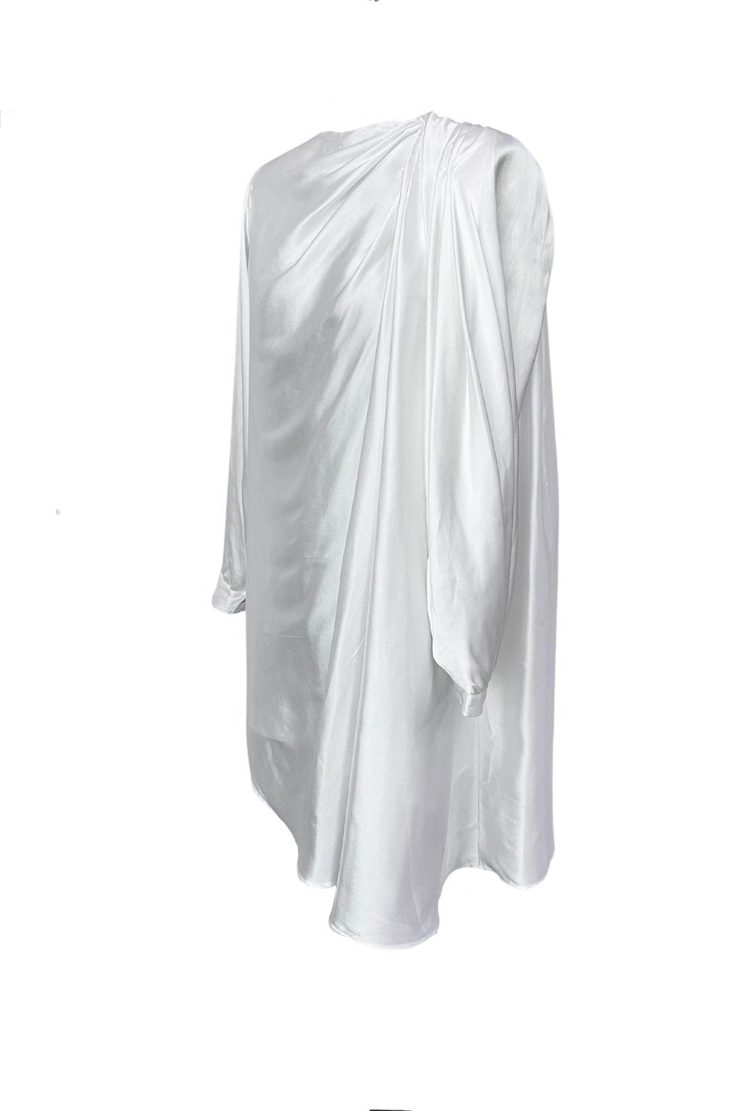 IVORY SATIN MIDI - dash and dot