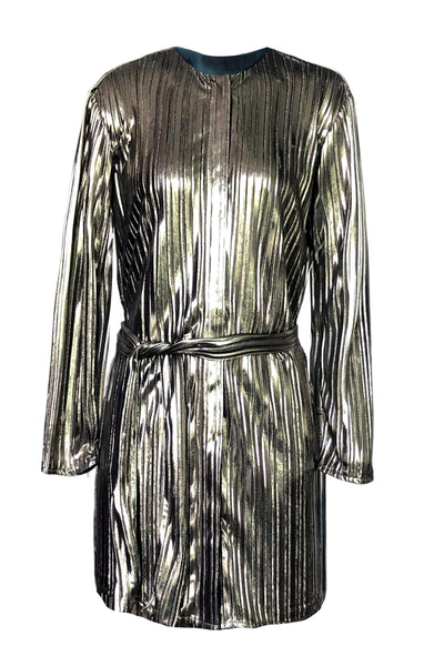 PLEATED LAMÉ TOP - dash and dot