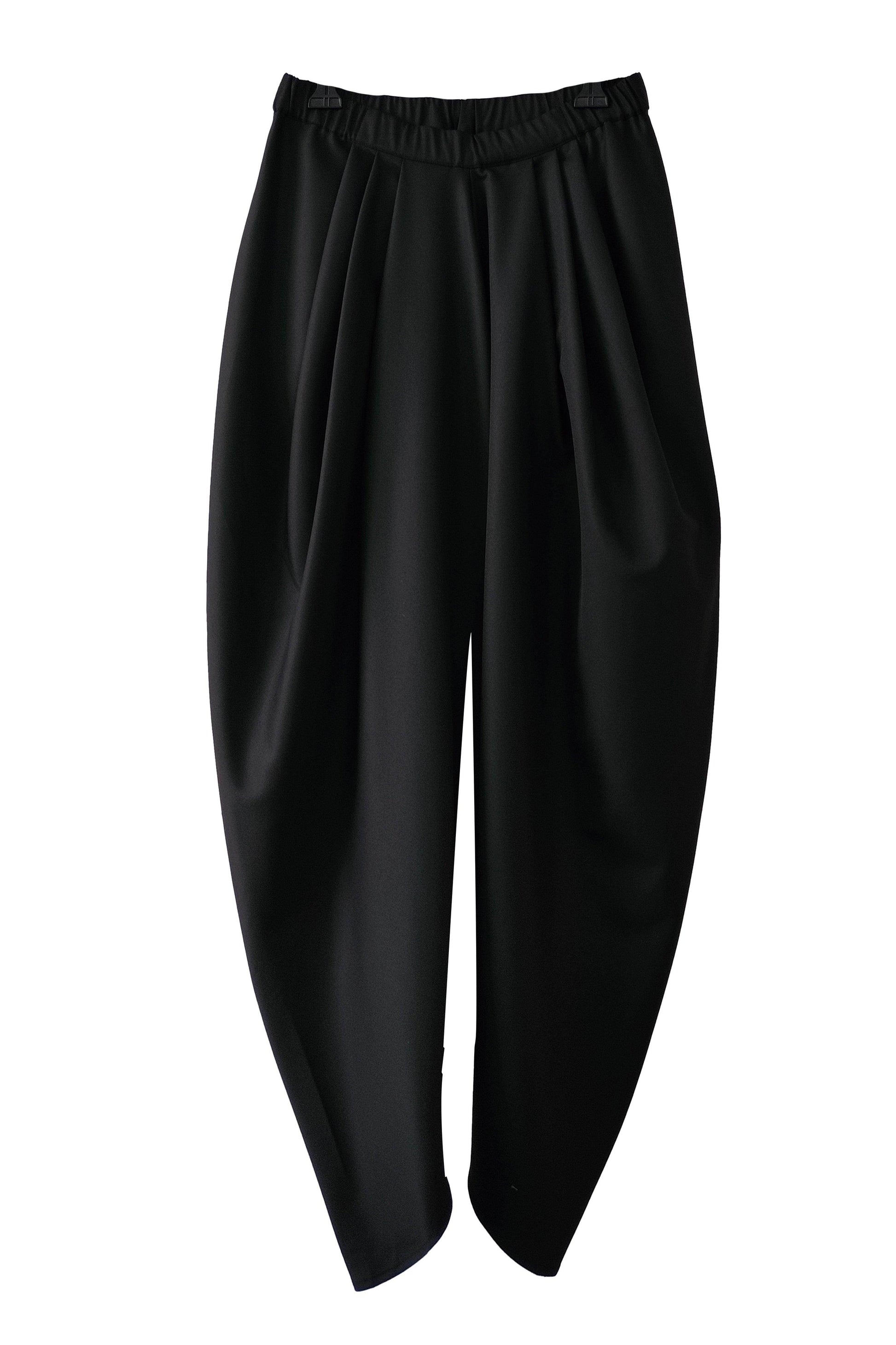 BLACK COWL PANTS - dash and dot