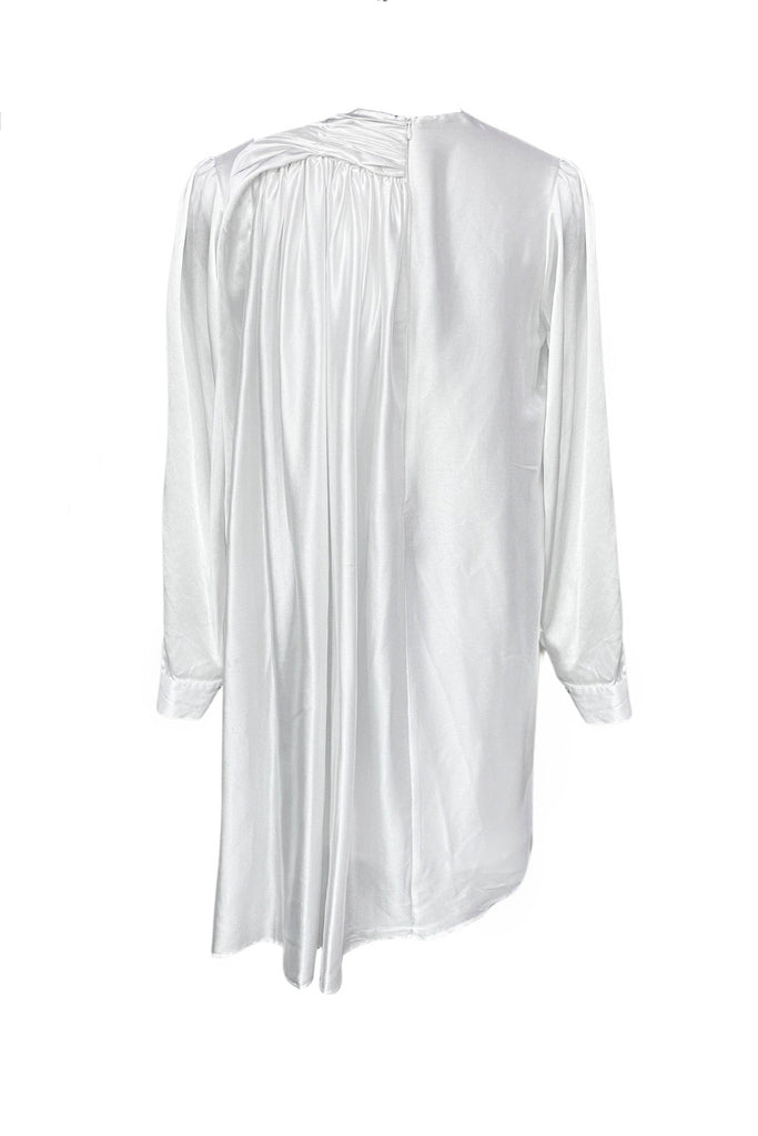 IVORY SATIN MIDI - dash and dot dash and dot