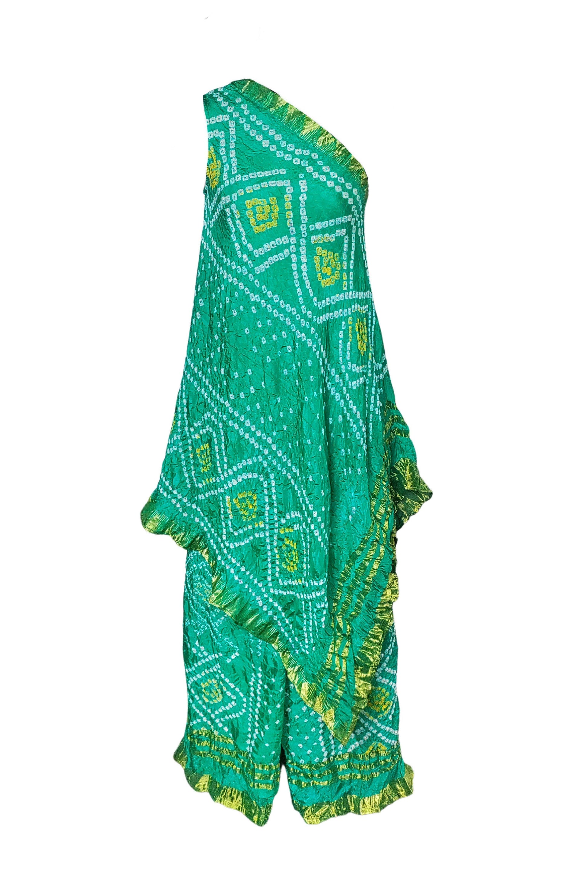 GREEN BANDHANI PANTS - dash and dot